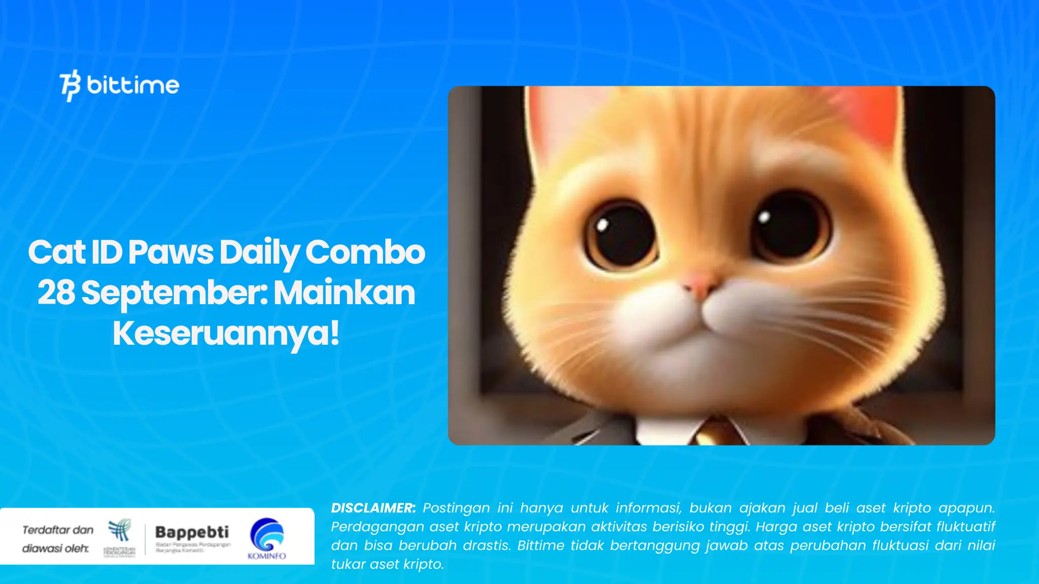 Cat ID Paws Daily Combo 28 September: Mainkan Keseruannya!