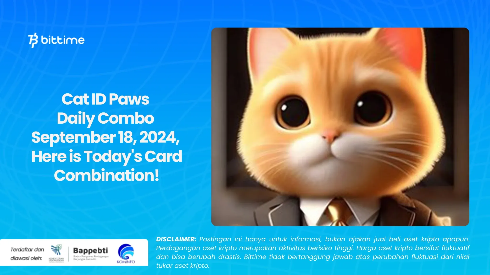 Cat ID Paws Daily Combo September 18, 2024, Here is Today's Card Combination!