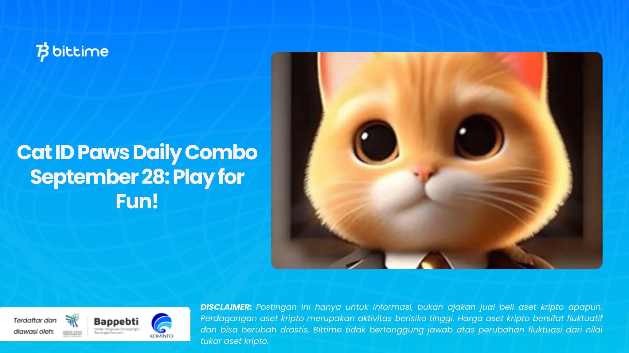 Cat ID Paws Daily Combo September 28: Play for Fun!