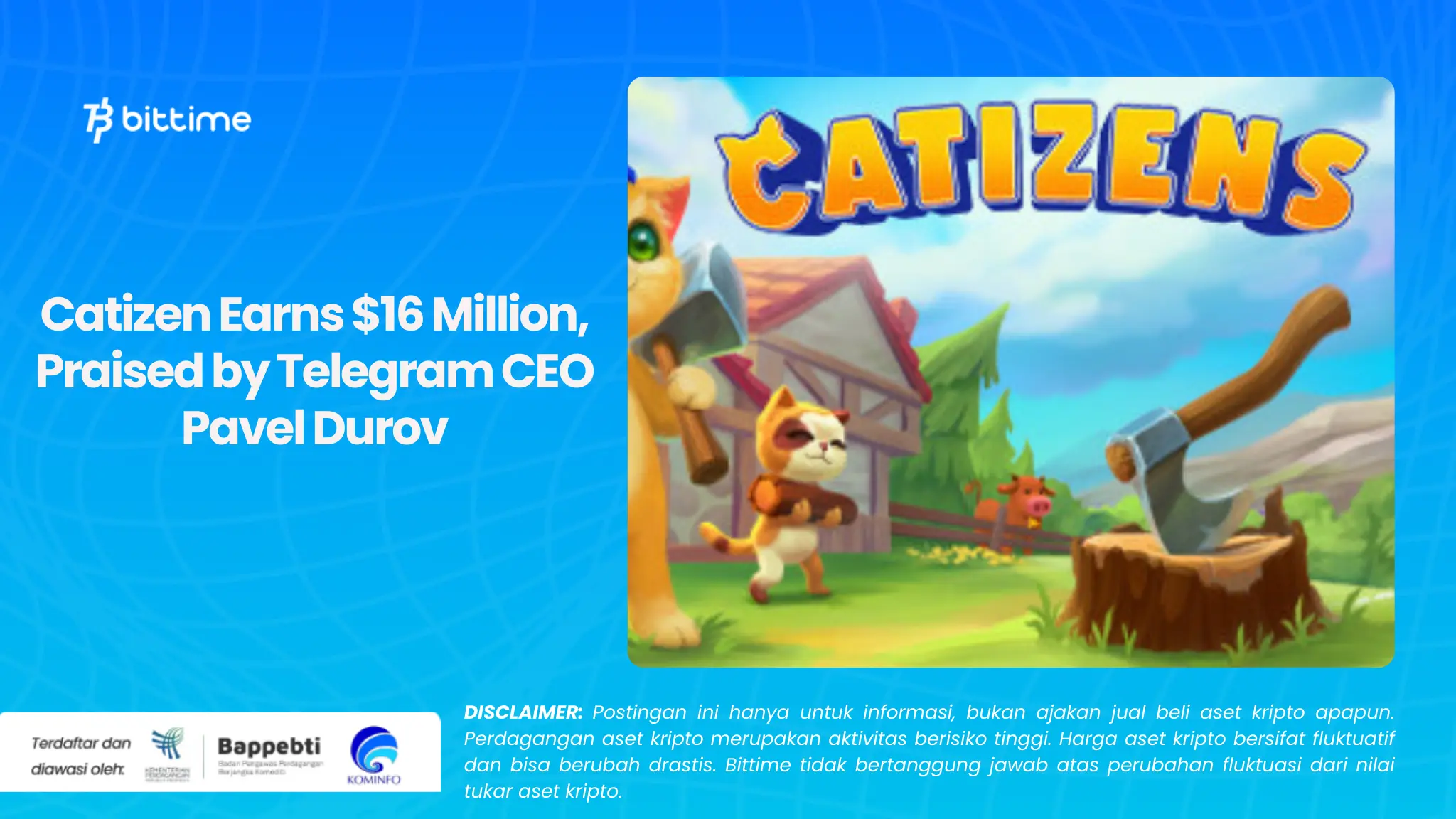 Catizen Earns $16 Million, Praised by Telegram CEO Pavel Durov.webp