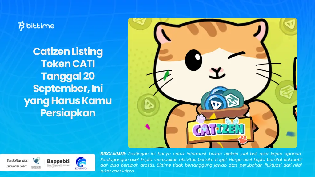 Catizen Listing Token CATI Tanggal 20 September, Ini yang Harus Kamu Persiapkan