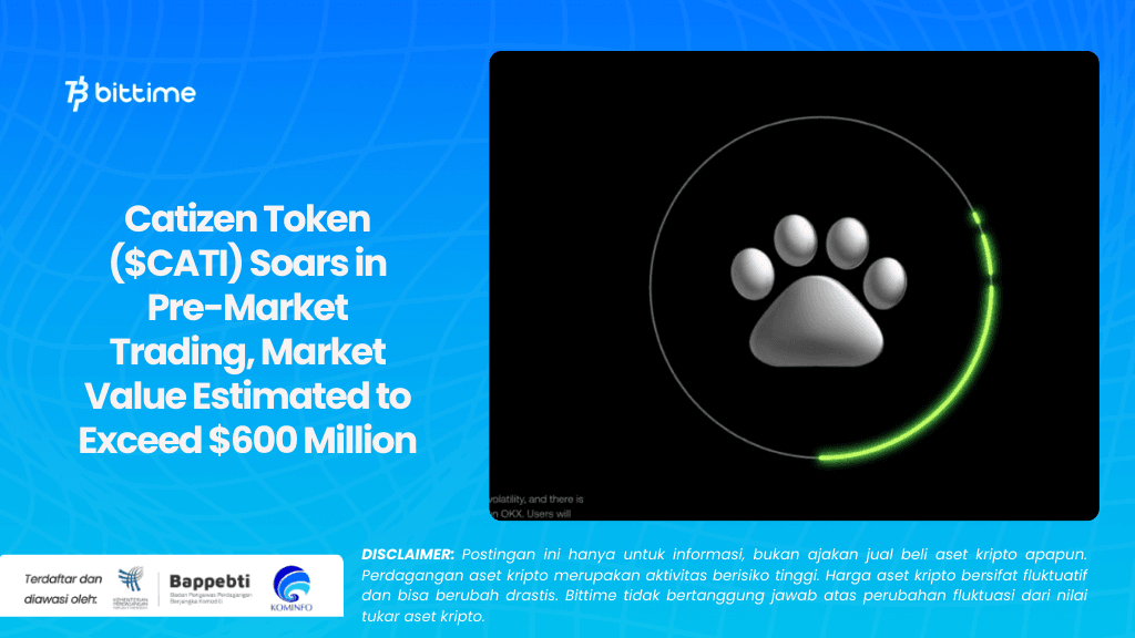 Catizen Token ($CATI) Soars in Pre-Market Trading, Market Value Estimated to Exceed $600 Million