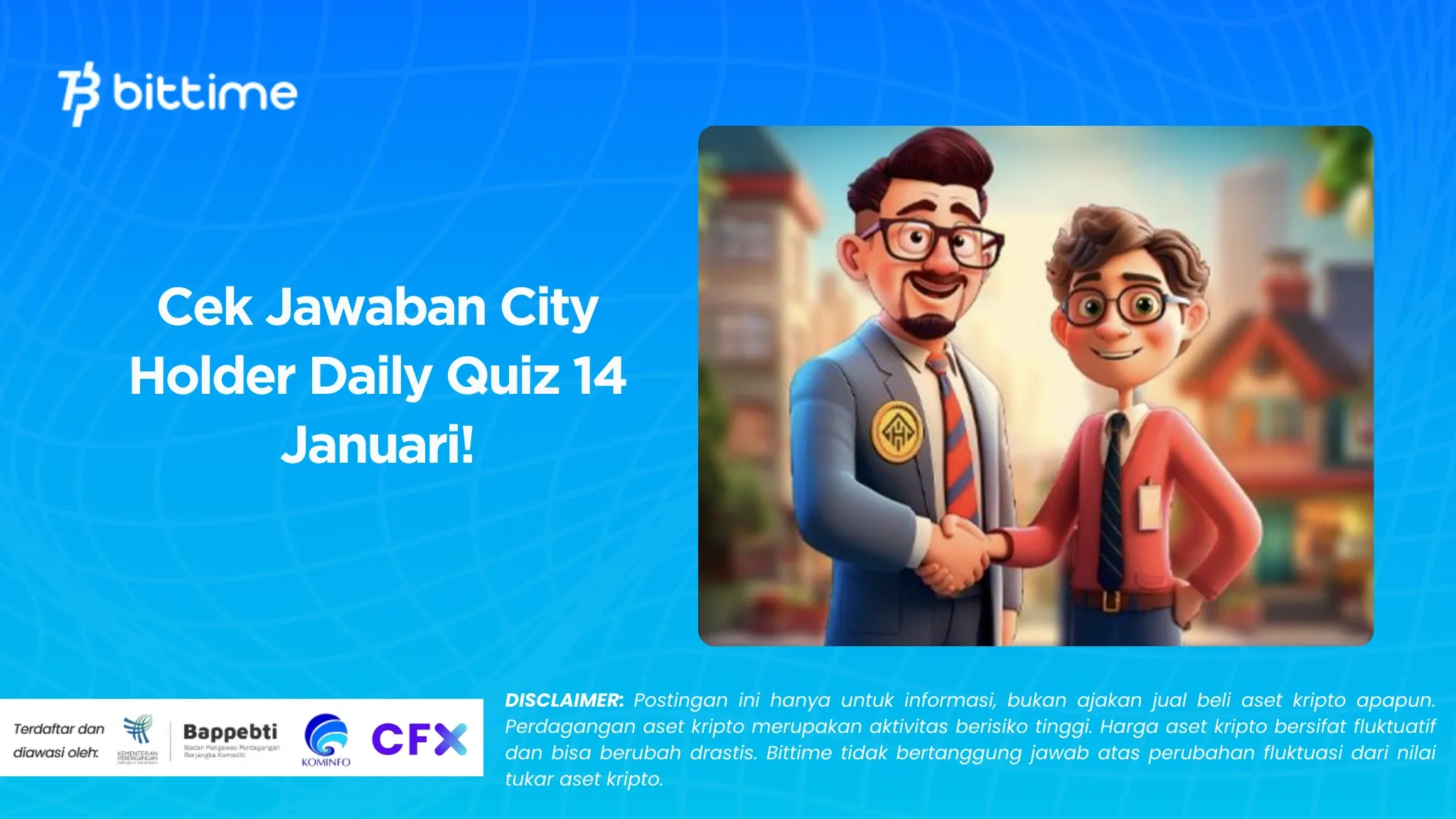 Cek Jawaban City Holder Daily Quiz 14 Januari!