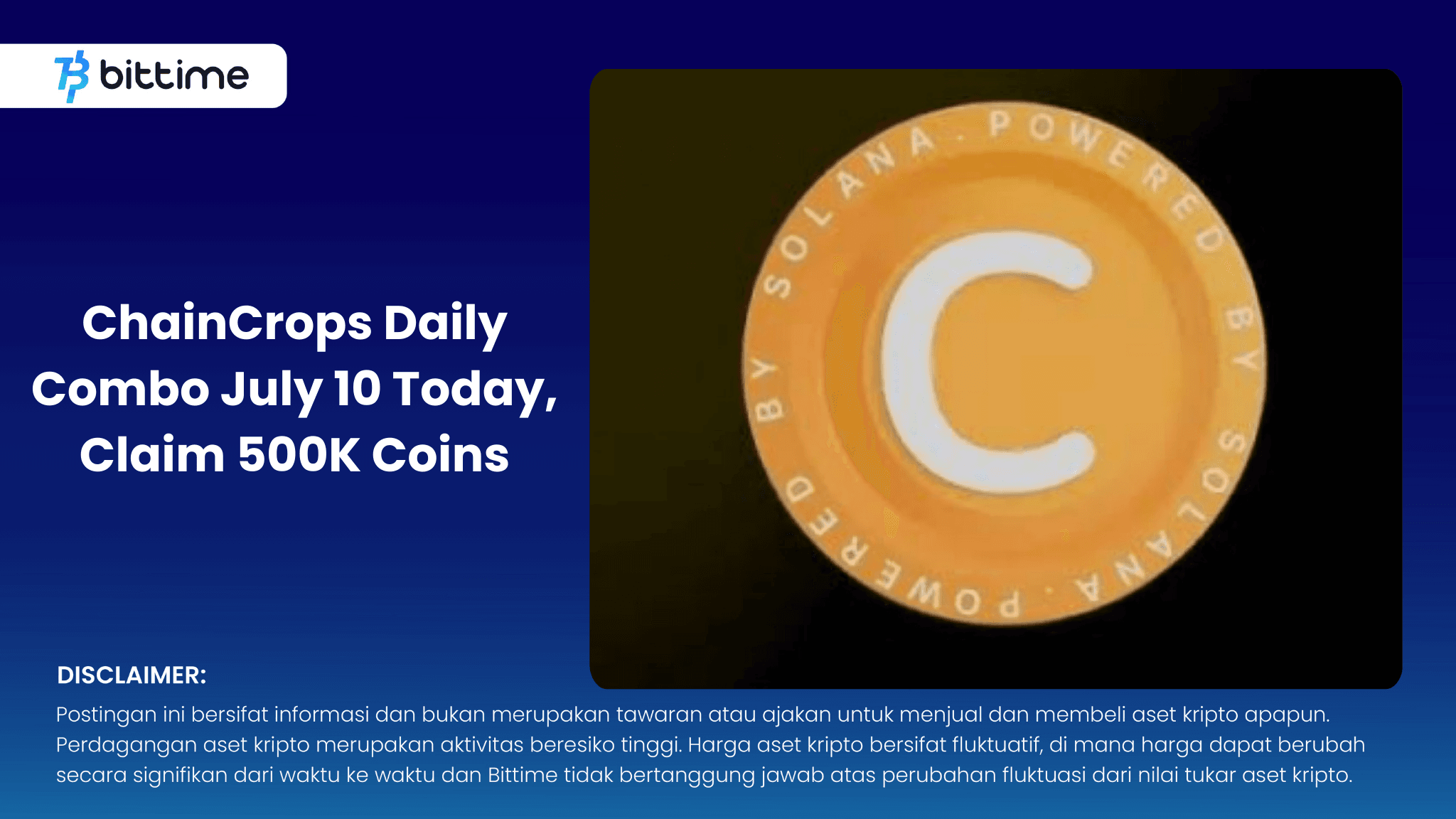 ChainCrops Daily Combo 10 Juli Hari Ini