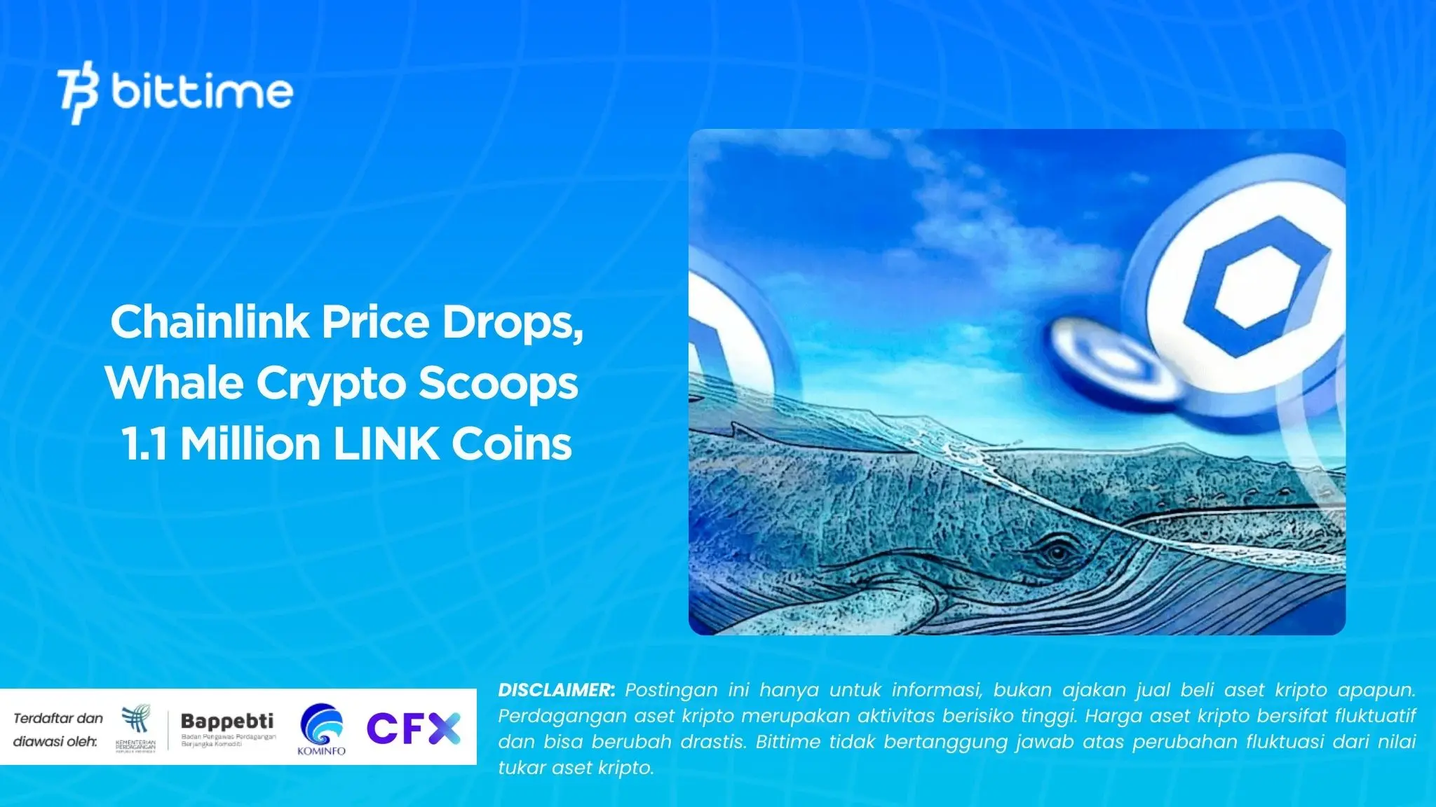 Chainlink Price Drops, Whale Crypto Scoops 1.1 Million LINK Coins.