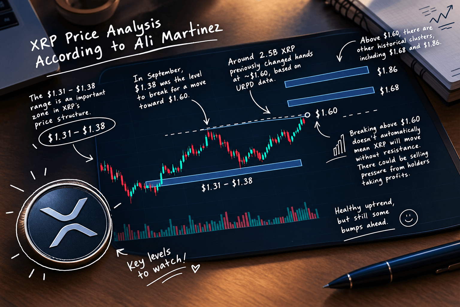 XRP Price Analysis According to Ali Martinez