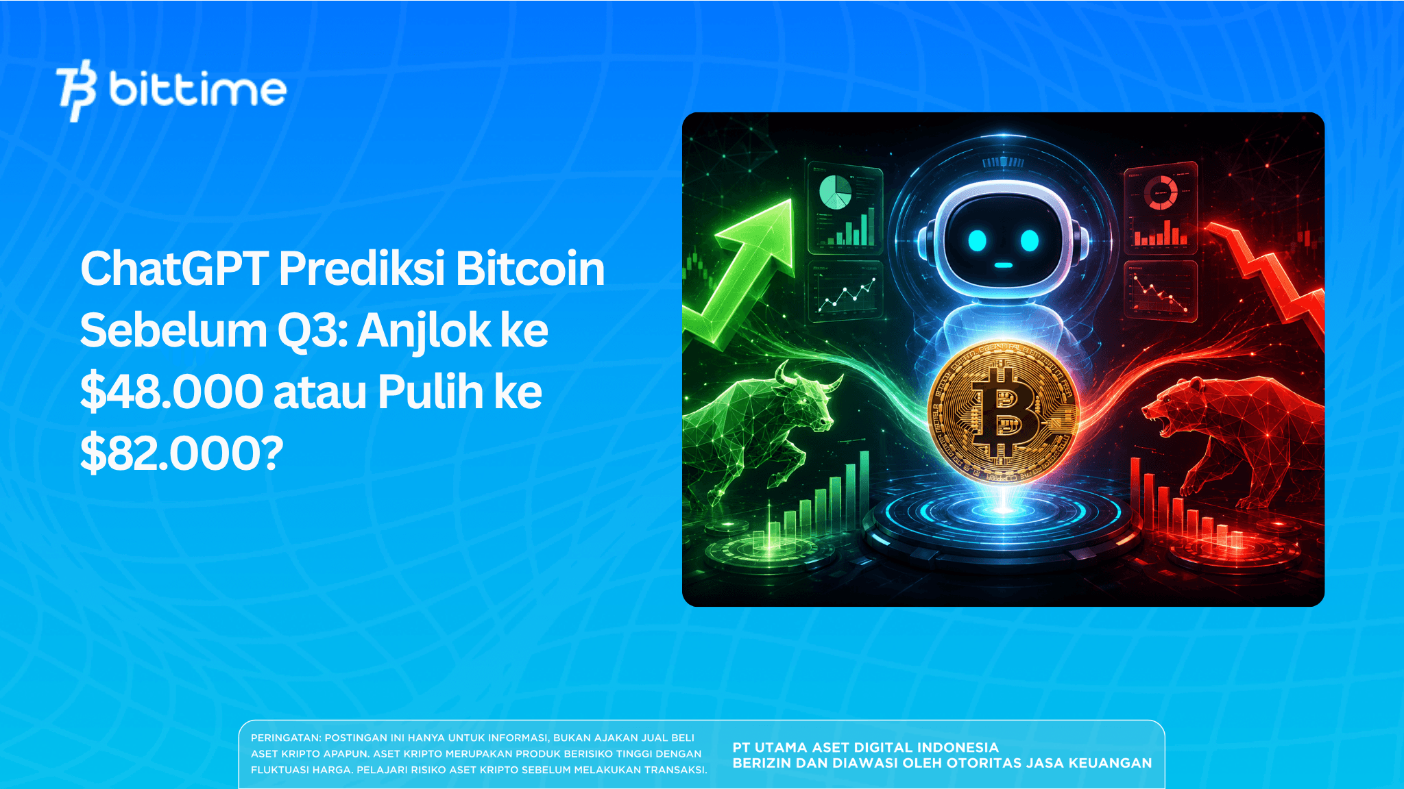 ChatGPT Prediksi Bitcoin Sebelum Q3: Anjlok ke $48.000 atau Pulih ke $82.000?