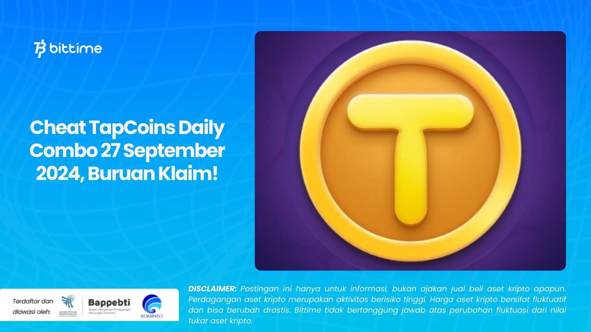 Cheat TapCoins Daily Combo 27 September 2024, Buruan Klaim!.webp