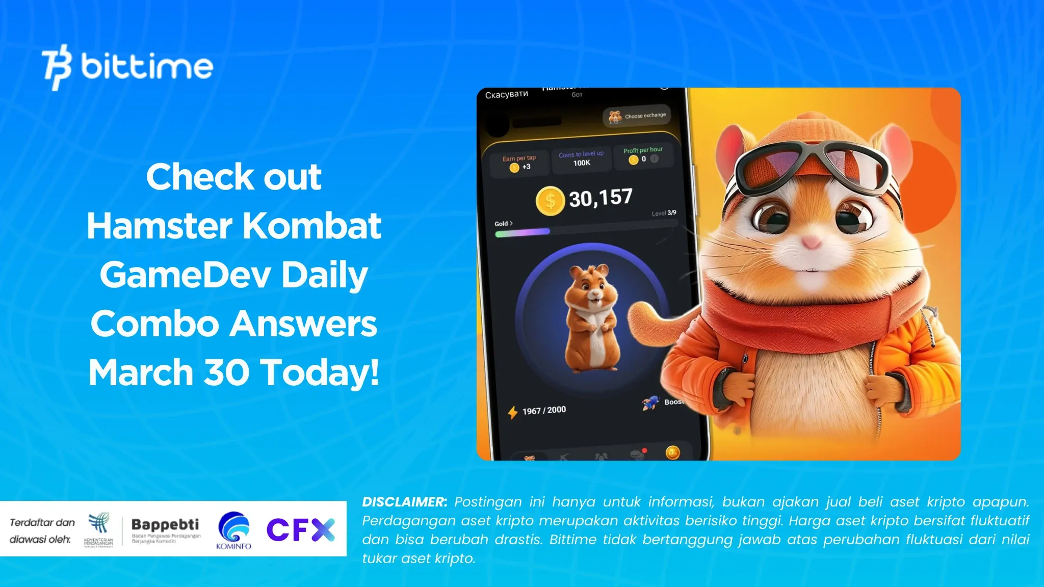 Check out Hamster Kombat GameDev Daily Combo Answers March 30 Today!.webp