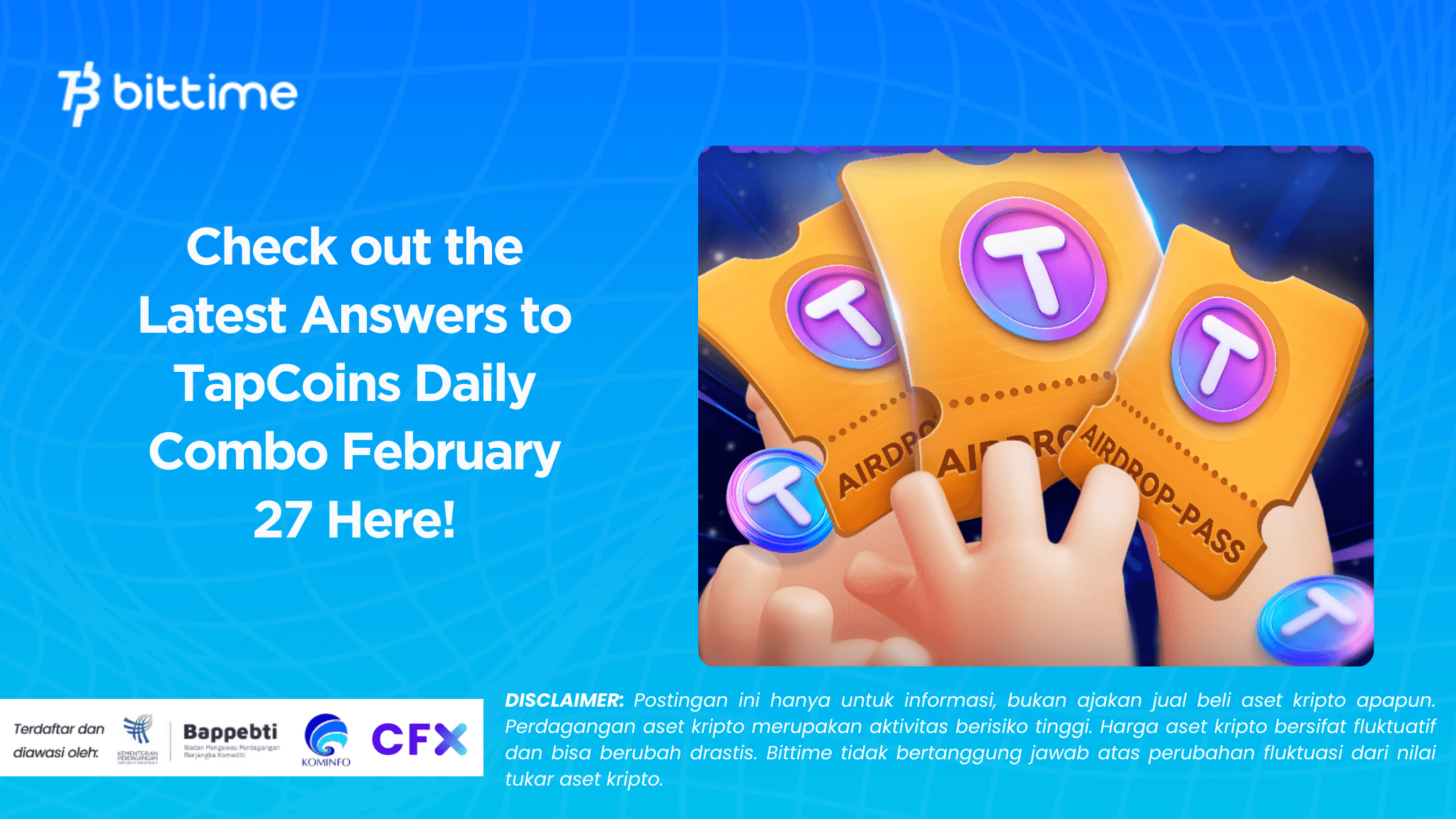 Check out the Latest Answers to TapCoins Daily Combo February 27 Here!.png