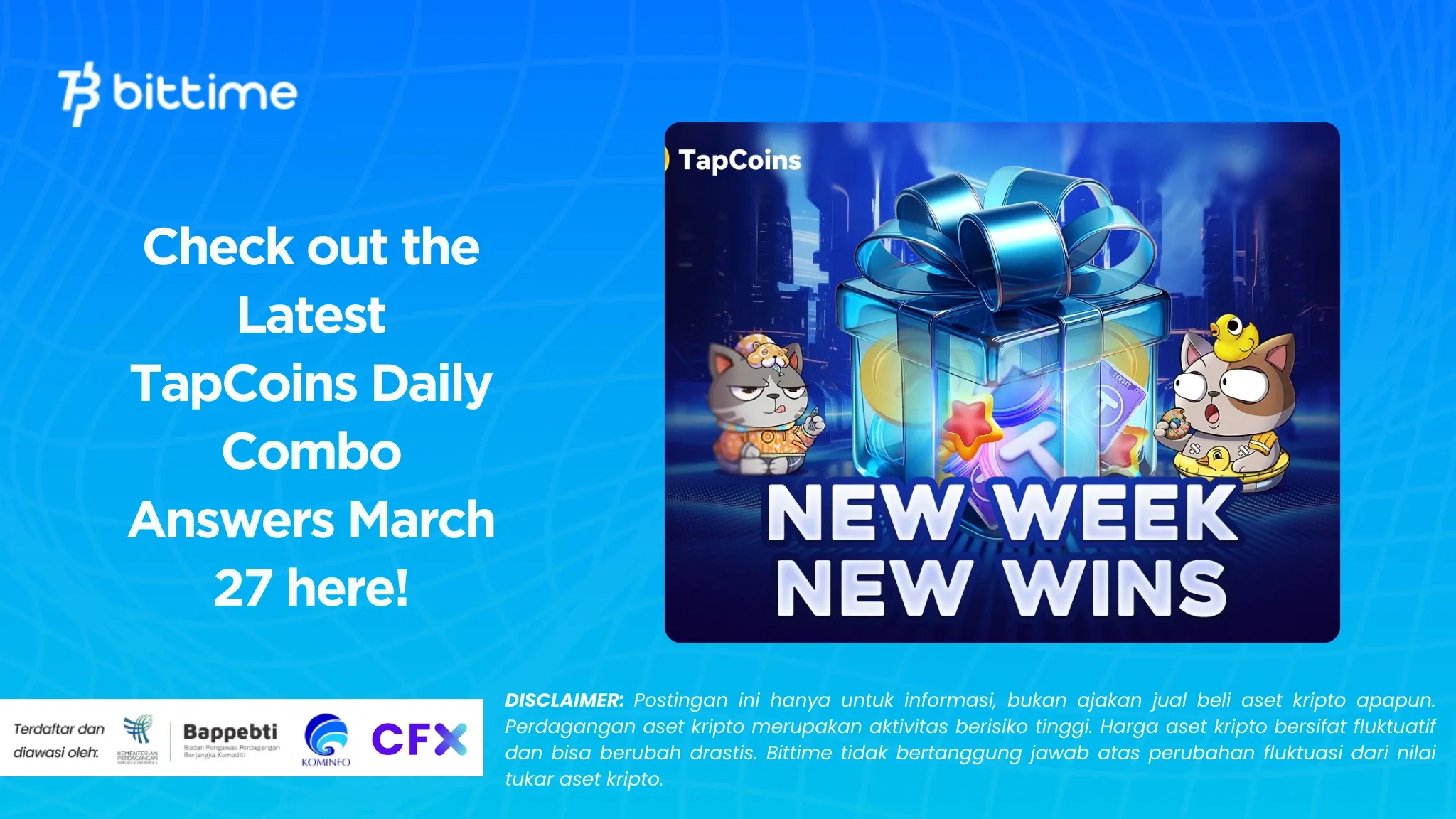 Check out the Latest TapCoins Daily Combo Answers March 27 here!.webp