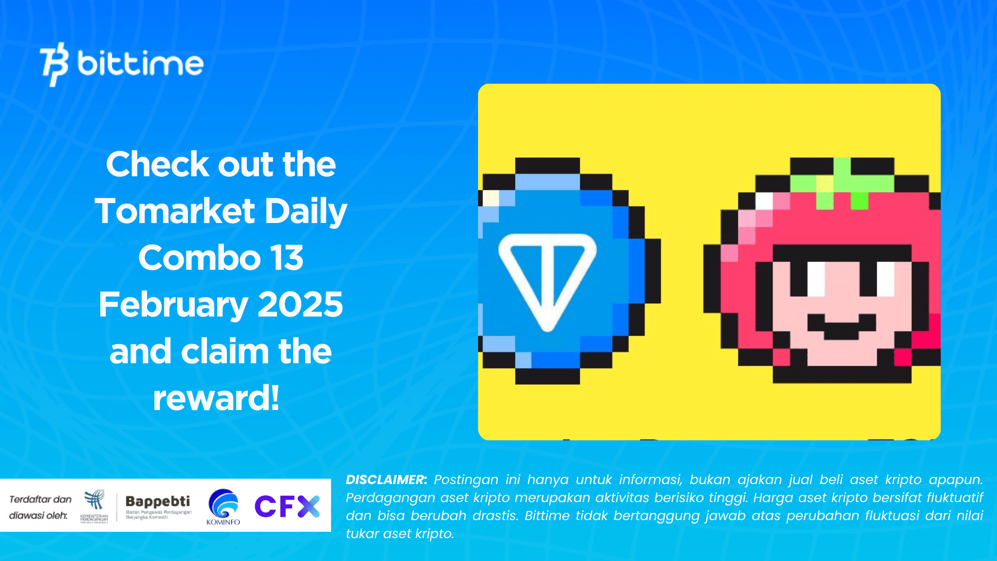 Check out the Tomarket Daily Combo 13 February 2025 and claim the reward! .png