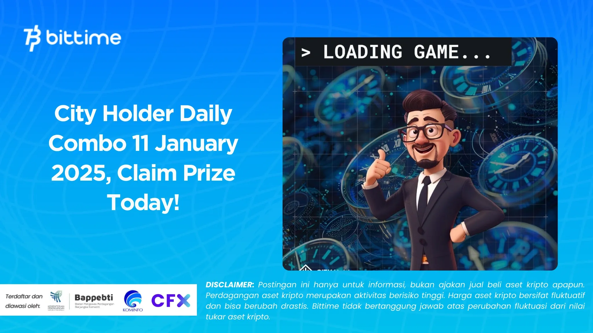 City Holder Daily Combo 11 Januari 2025, Klaim Hadiah Hari Ini!.