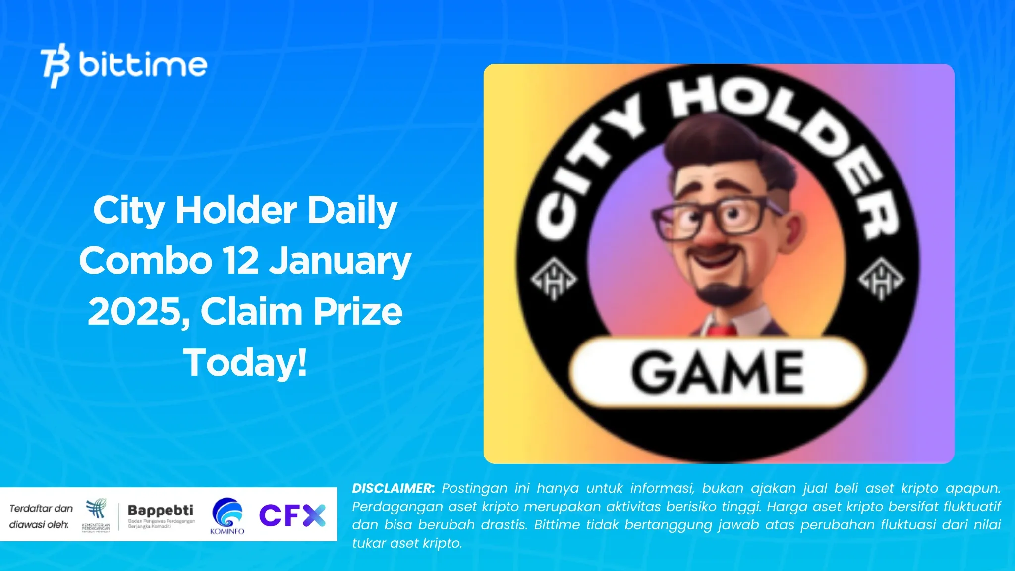 City Holder Daily Combo 12 Januari 2025, Klaim Hadiah Hari Ini