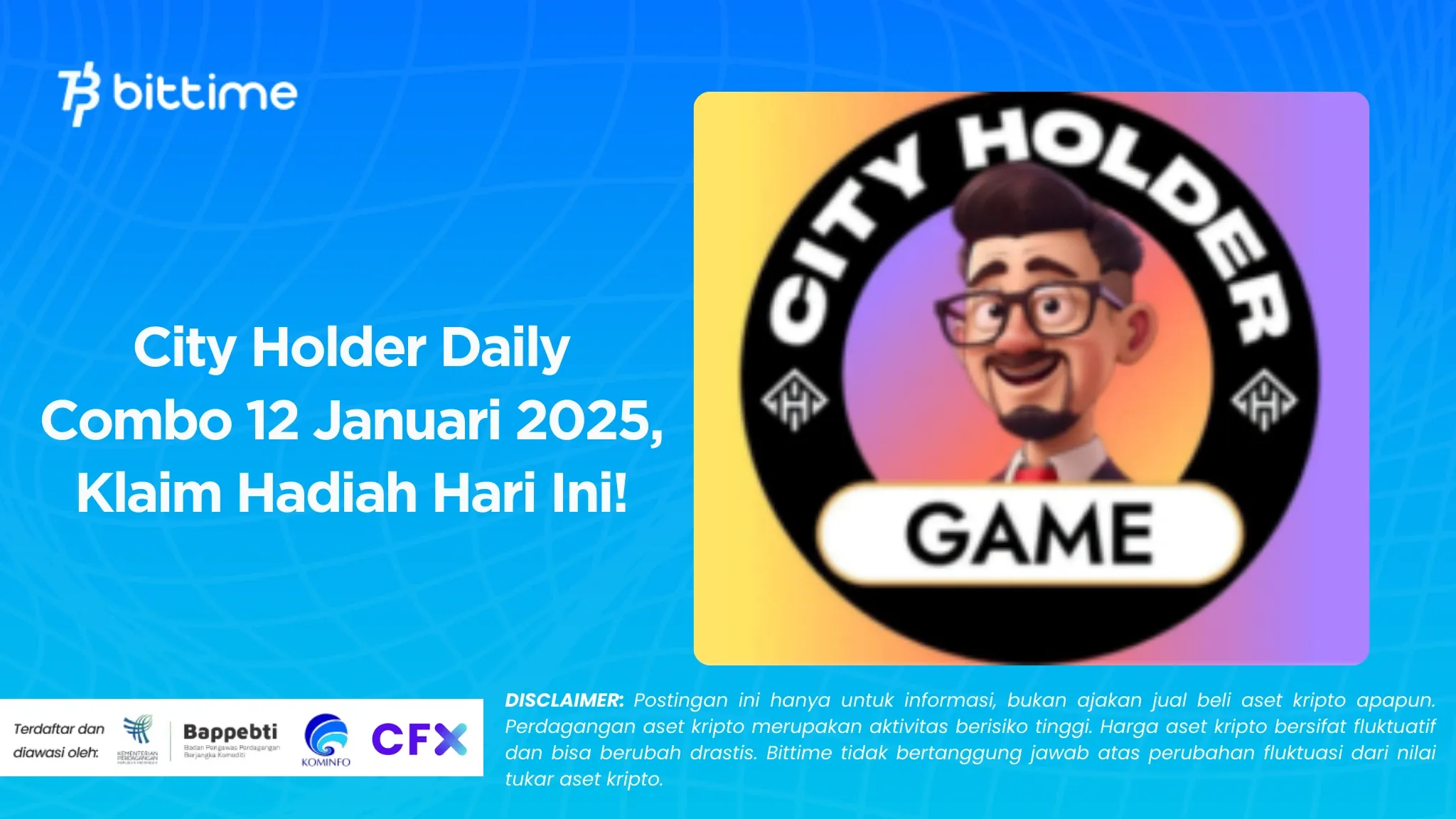 City Holder Daily Combo 12 Januari 2025, Klaim Hadiah Hari Ini