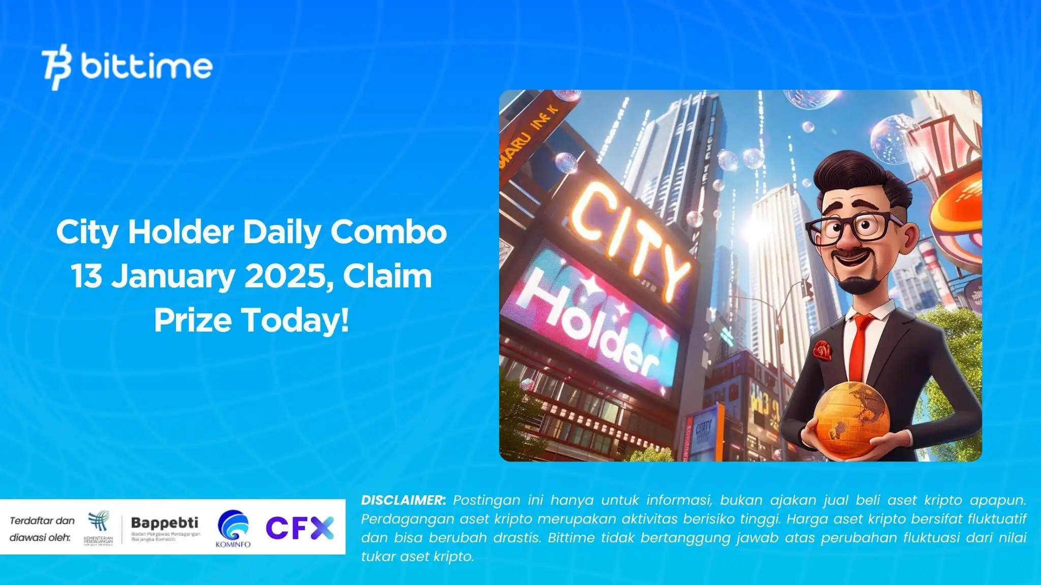 City Holder Daily Combo 13 January 2025, Claim Prize Today!.webp