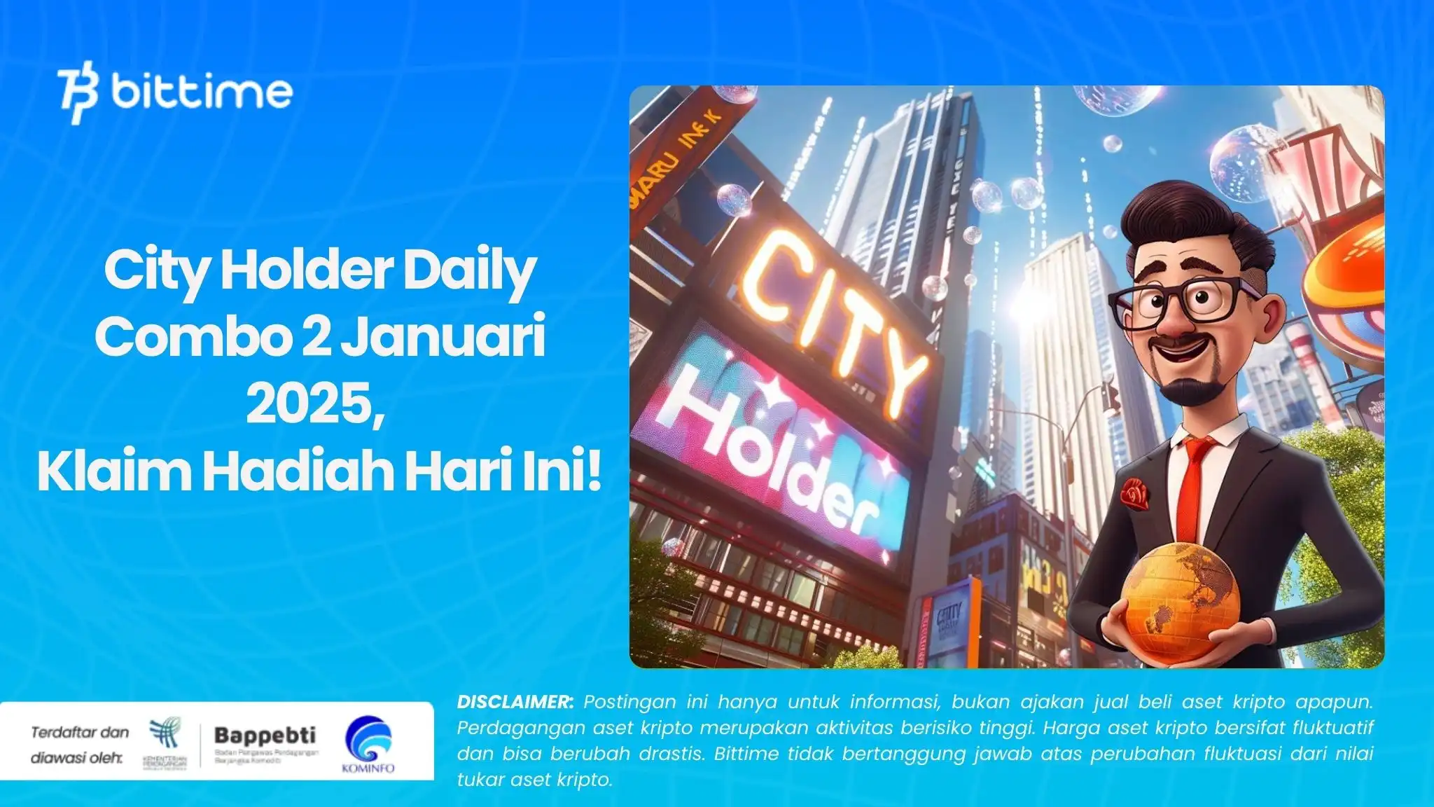 City Holder Daily Combo 2 Januari 2025, Klaim Hadiah Hari Ini!.webp