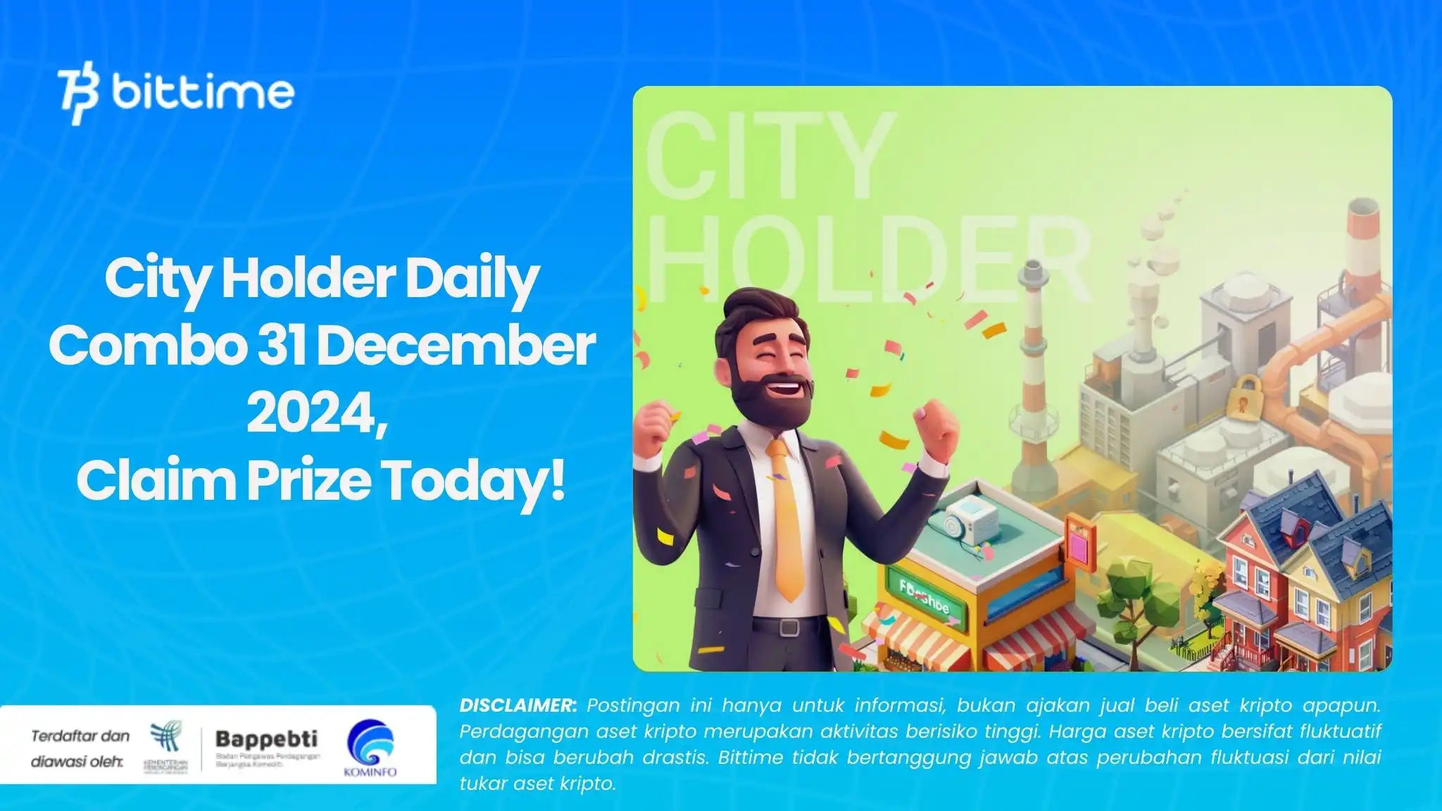 City Holder Daily Combo 31 December 2024, Claim Prize Today!.webp