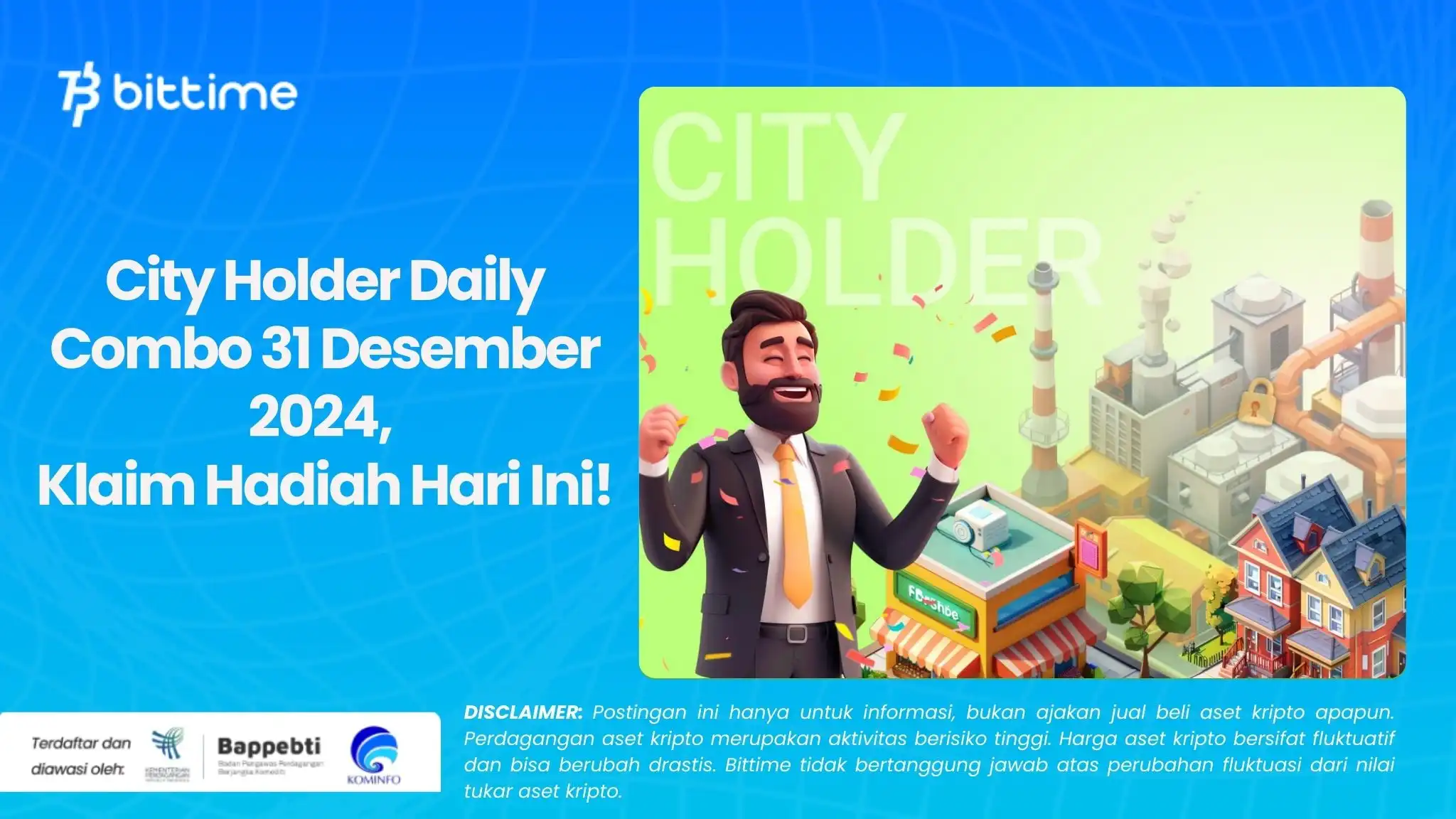 City Holder Daily Combo 31 Desember 2024, Klaim Hadiah Hari Ini!.webp