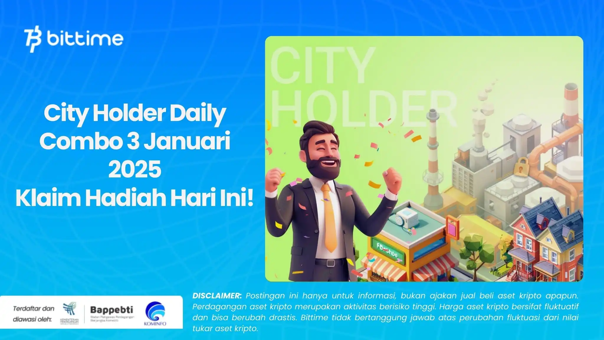 City Holder Daily Combo 3 Januari 2025 Klaim Hadiah Hari Ini!.webp