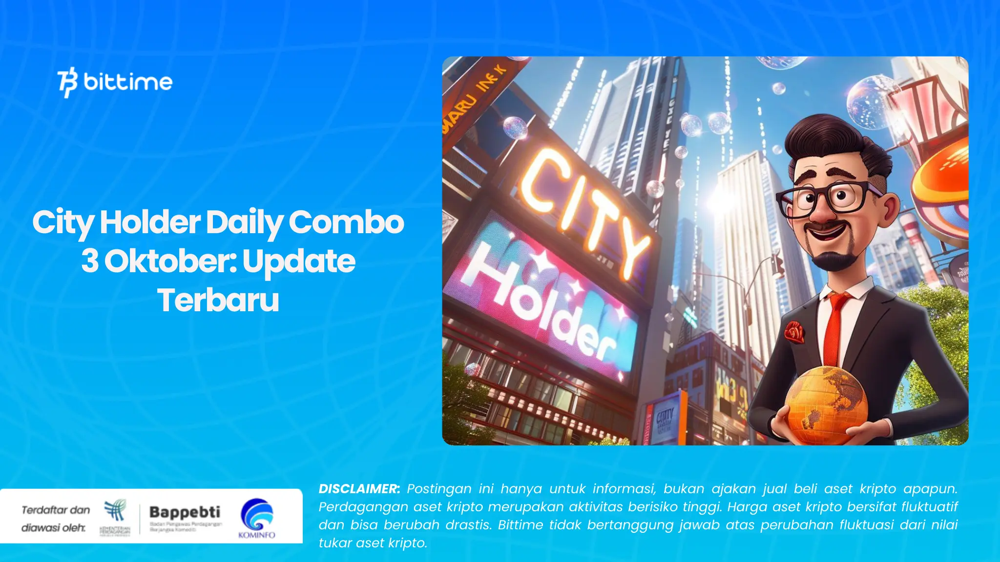 City Holder Daily Combo 3 Oktober: Update Terbaru