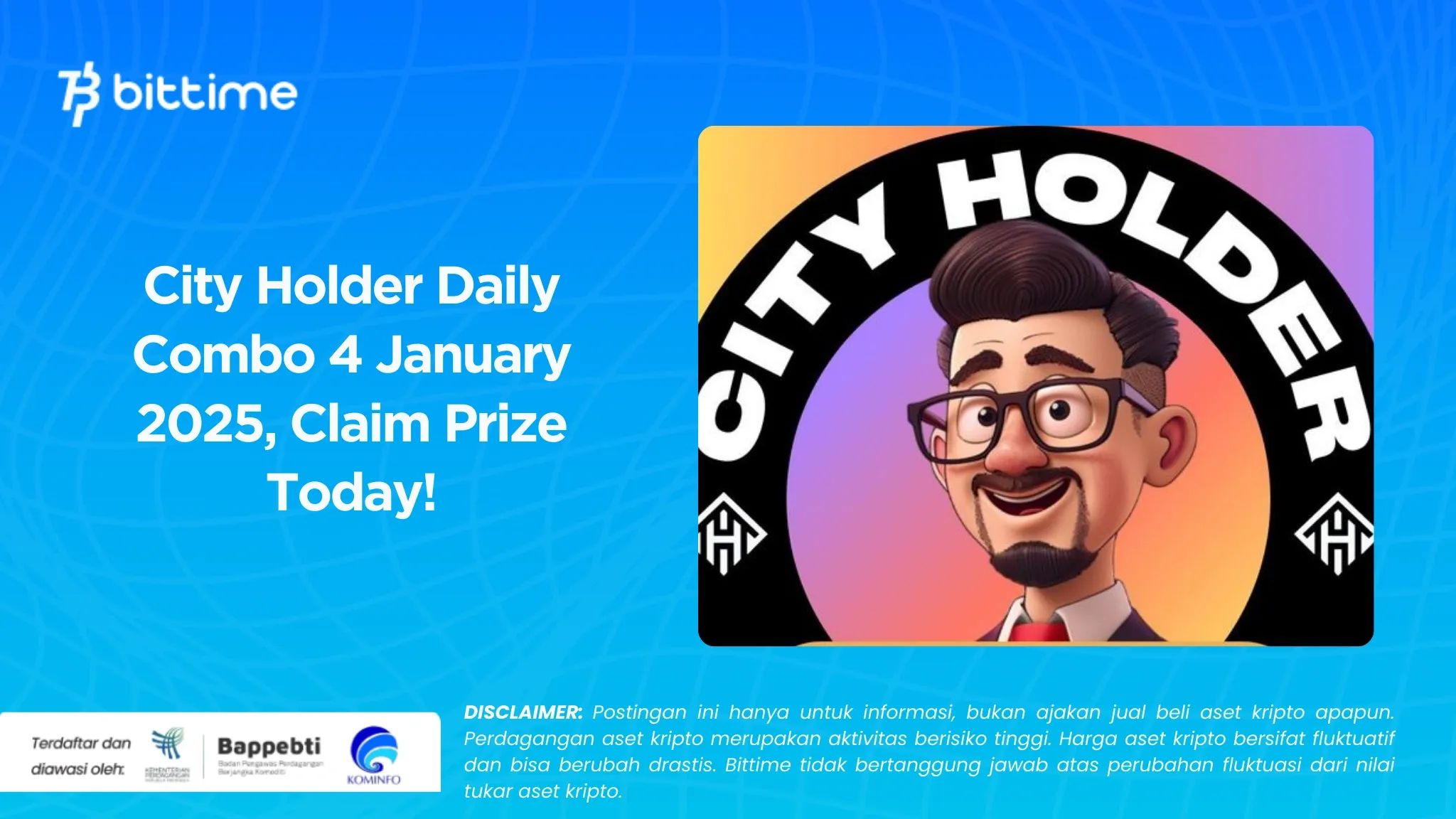 City Holder Daily Combo 4 Januari 2025, Klaim Hadiah Hari Ini