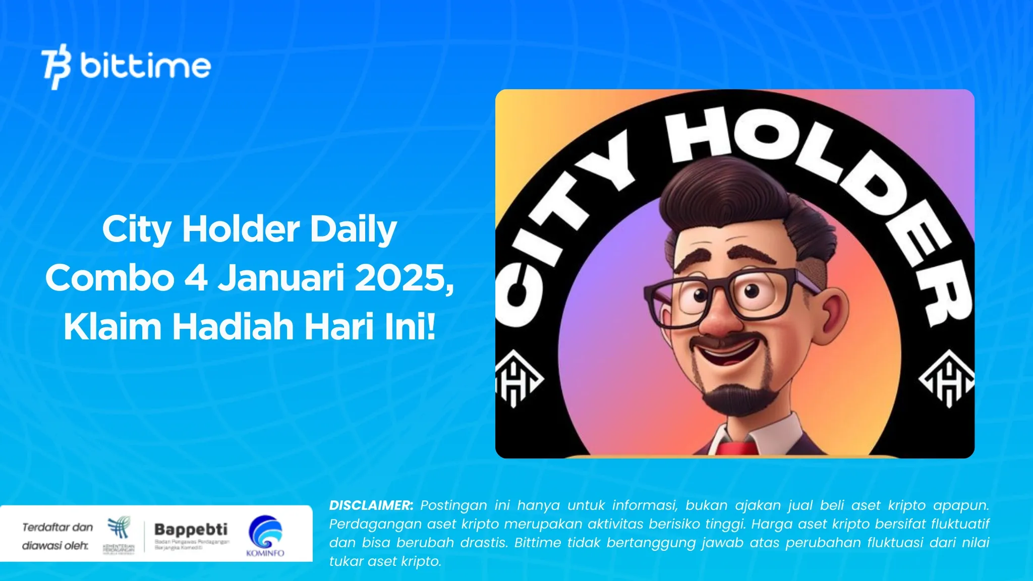 City Holder Daily Combo 4 Januari 2025, Klaim Hadiah Hari Ini!.webp