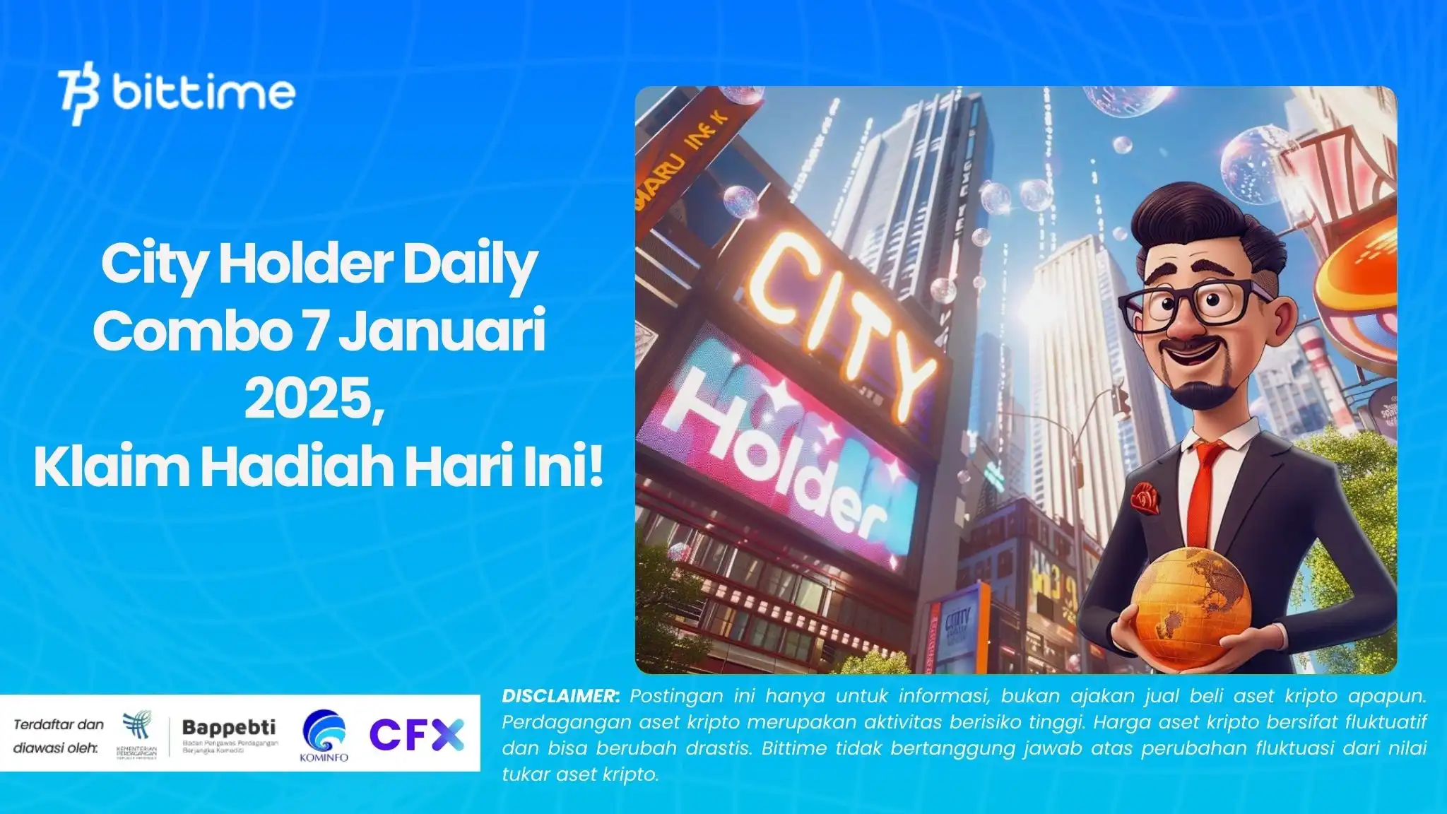 City Holder Daily Combo 7 Januari 2025, Klaim Hadiah Hari Ini!.webp