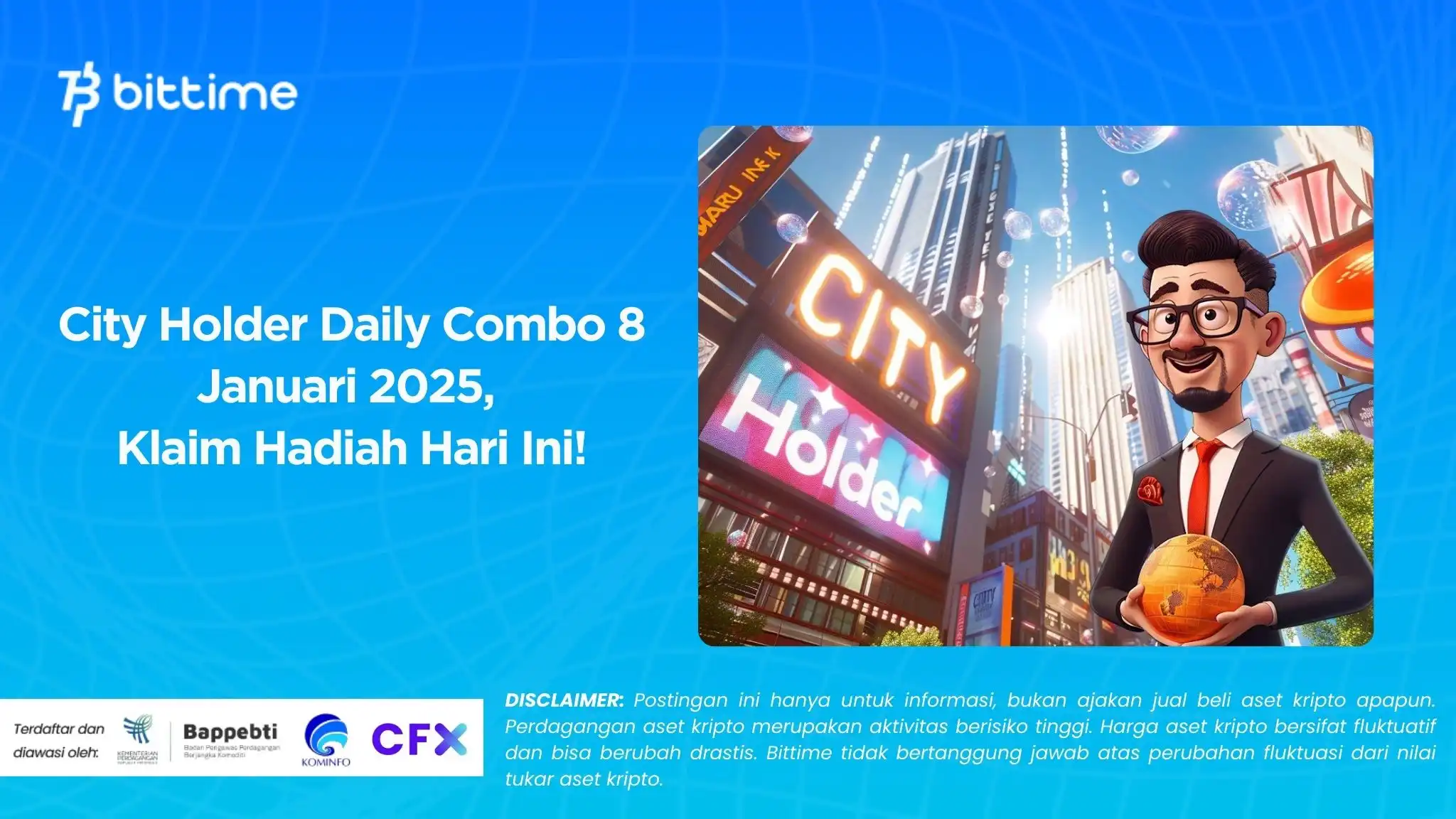 City Holder Daily Combo 8 Januari 2025, Klaim Hadiah Hari Ini!.webp