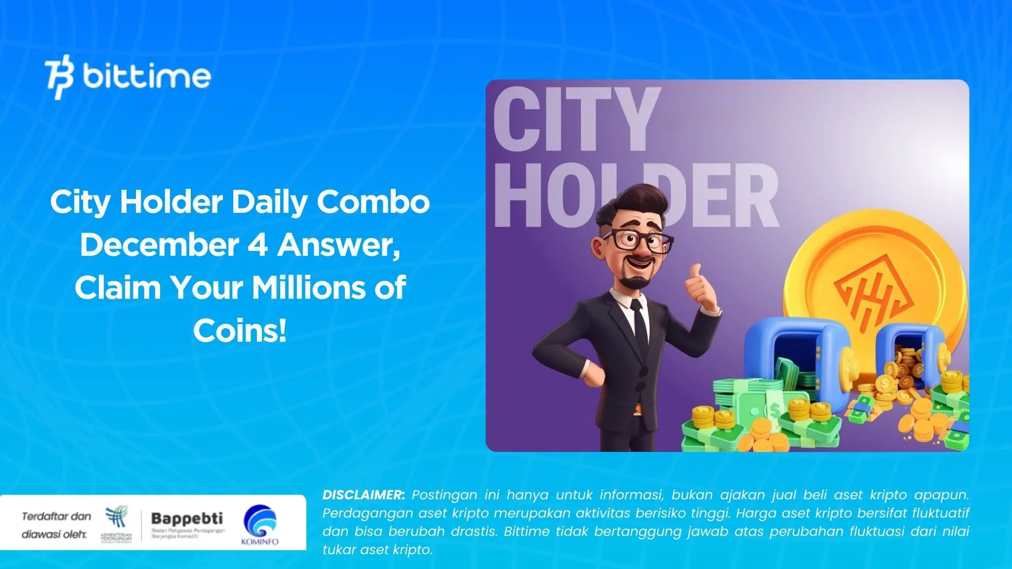 City Holder Daily Combo December 4 Answer, Claim Your Millions of Coins!