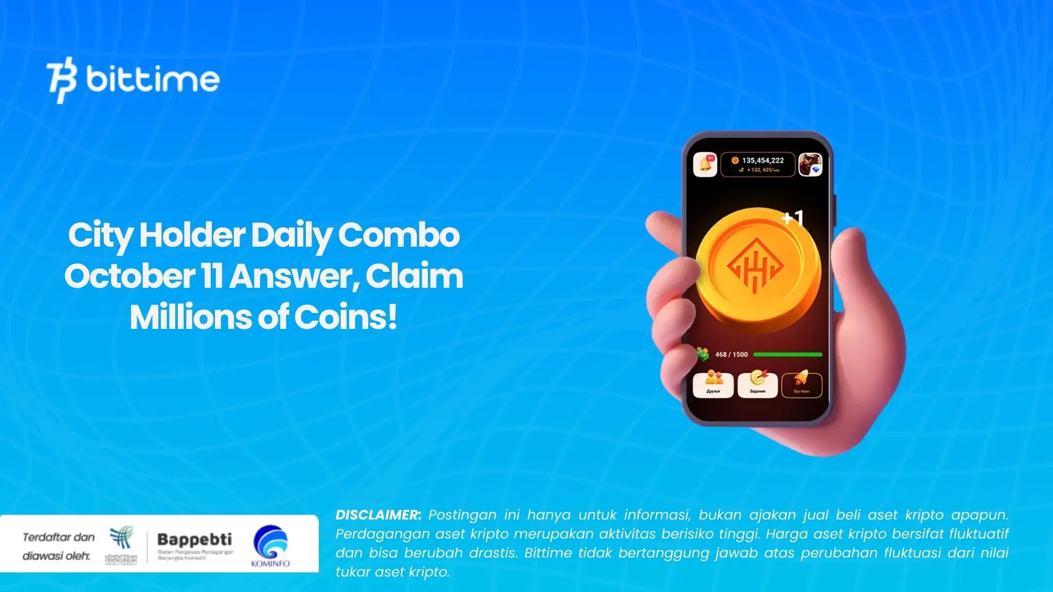 City Holder Daily Combo October 11 Answer, Claim Millions of Coins!.webp