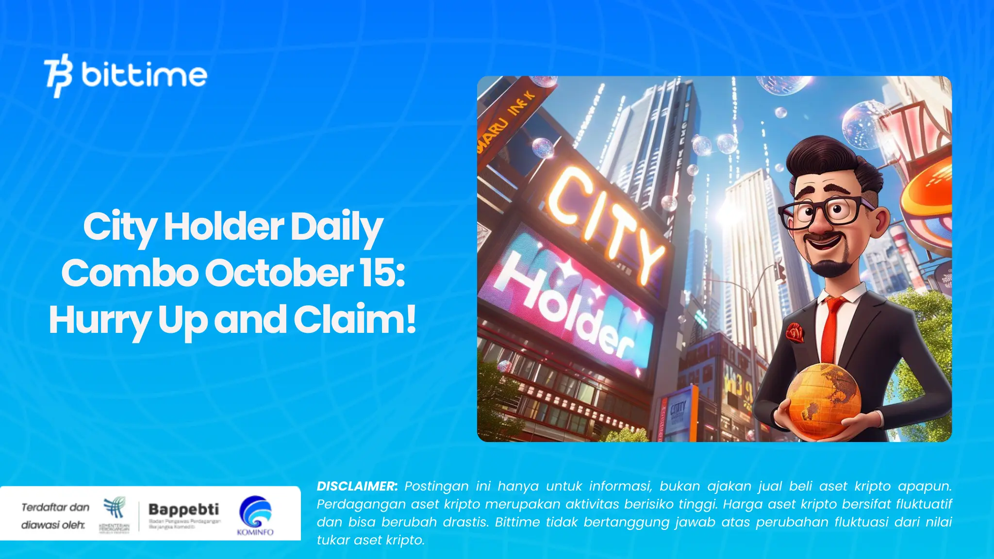 City Holder Daily Combo October 15: Hurry Up and Claim!