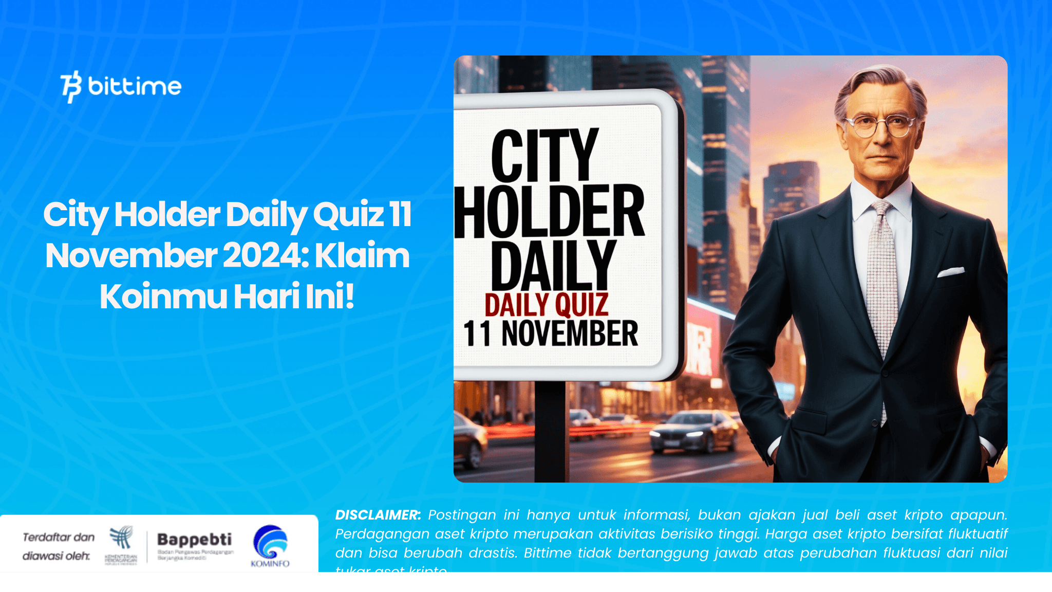 City Holder Daily Quiz 11 November 2024 Klaim Koinmu Hari Ini!.png