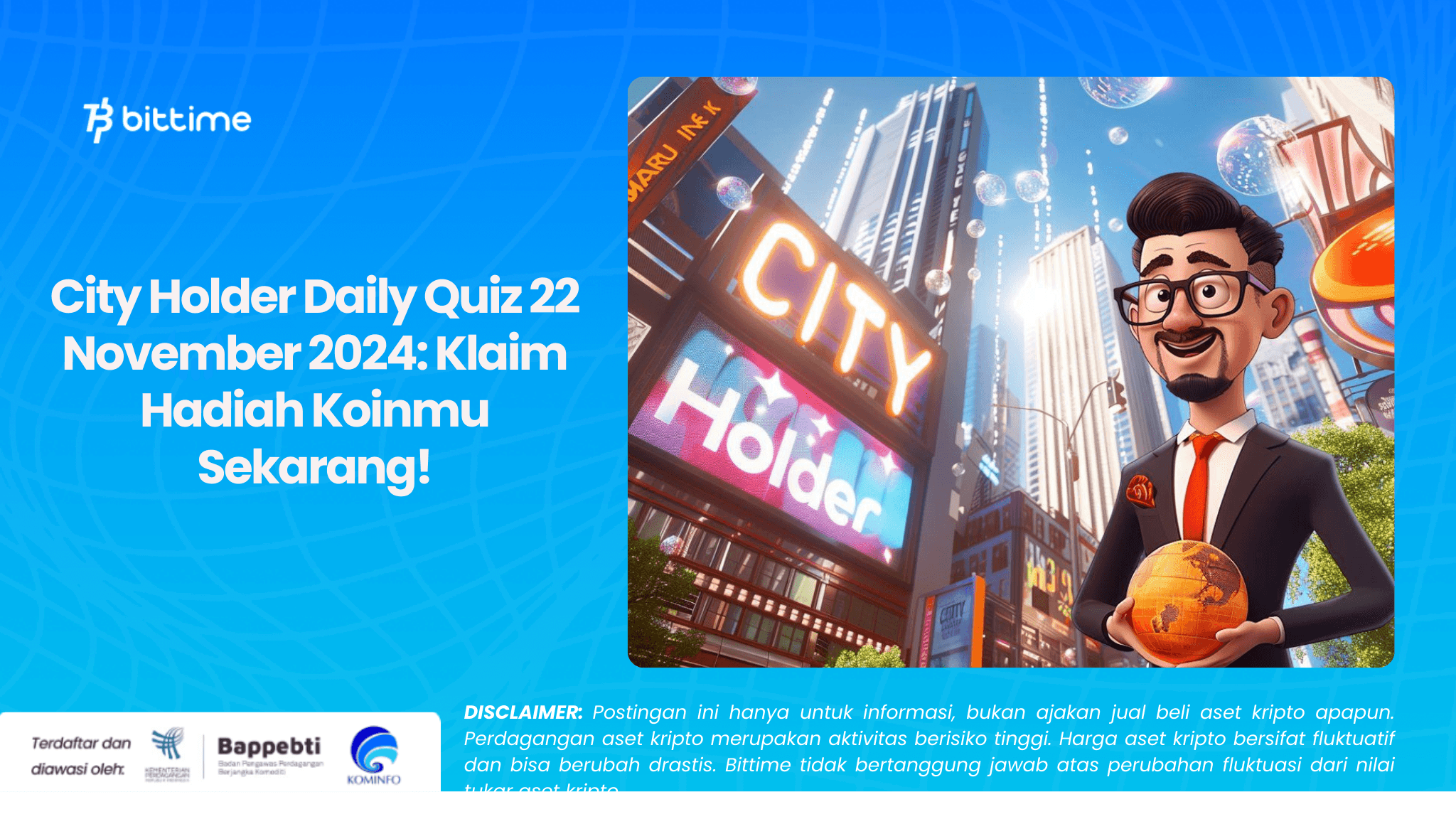 City Holder Daily Quiz 22 November 2024 Klaim Hadiah Koinmu Sekarang!.png