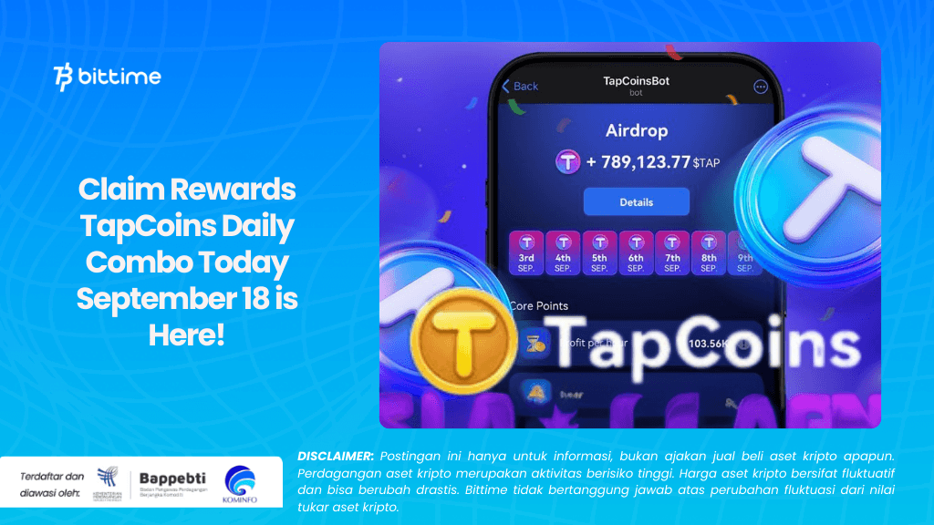 Claim Rewards TapCoins Daily Combo Today September 18 is Here!.png