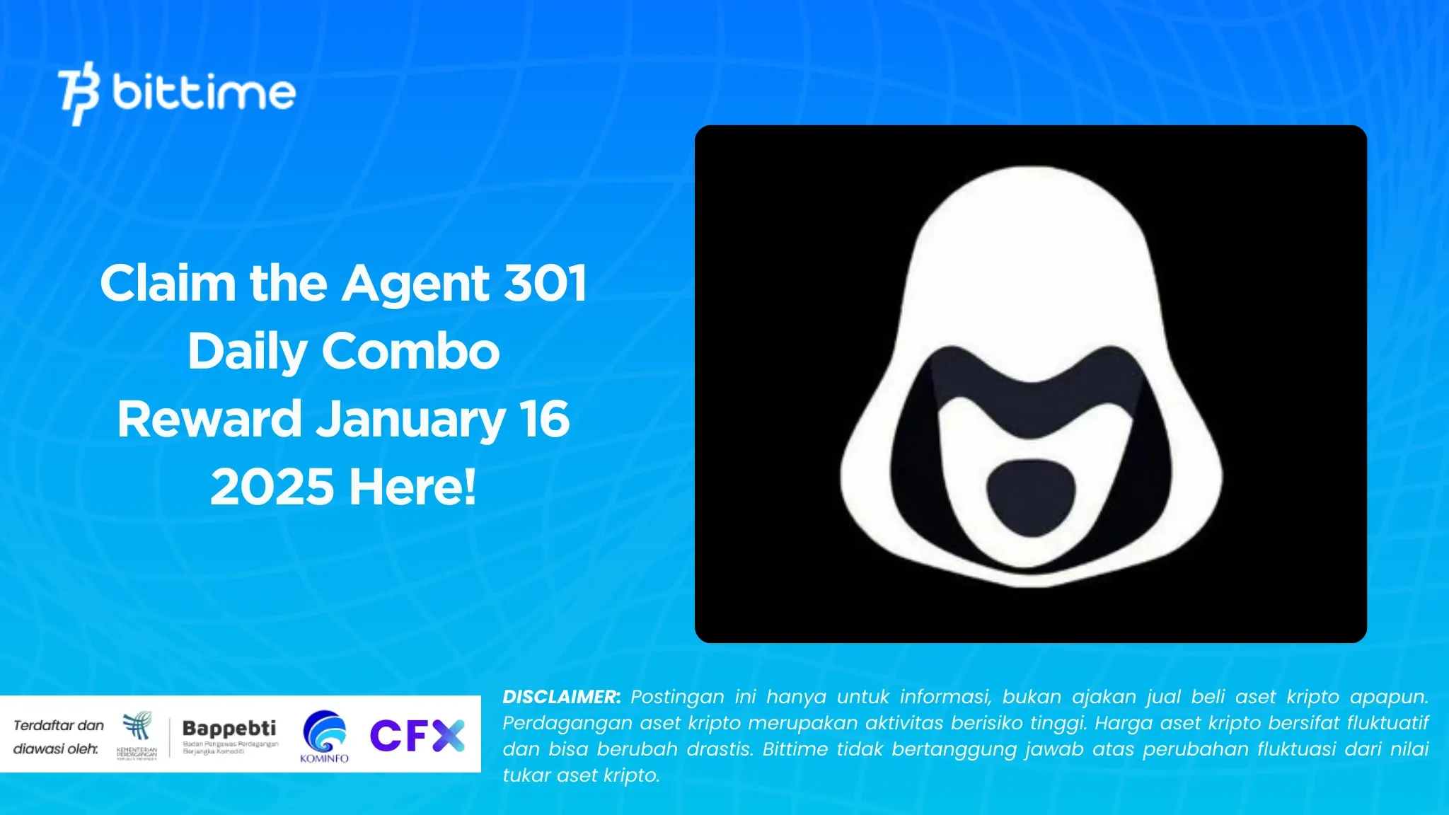 Claim the Agent 301 Daily Combo Reward January 16 2025 Here!.webp