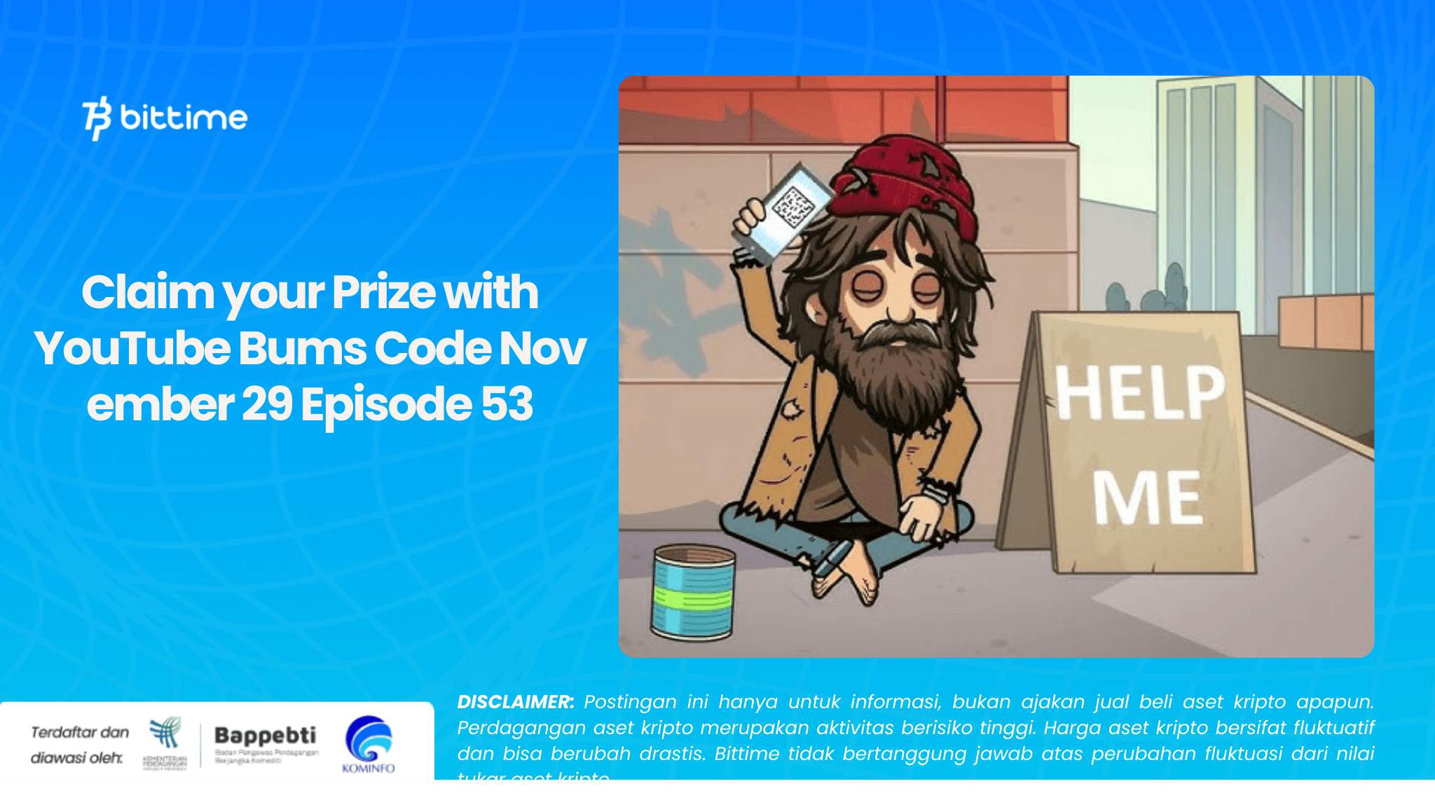Claim your Prize with YouTube Bums Code November 29 Episode 53.png