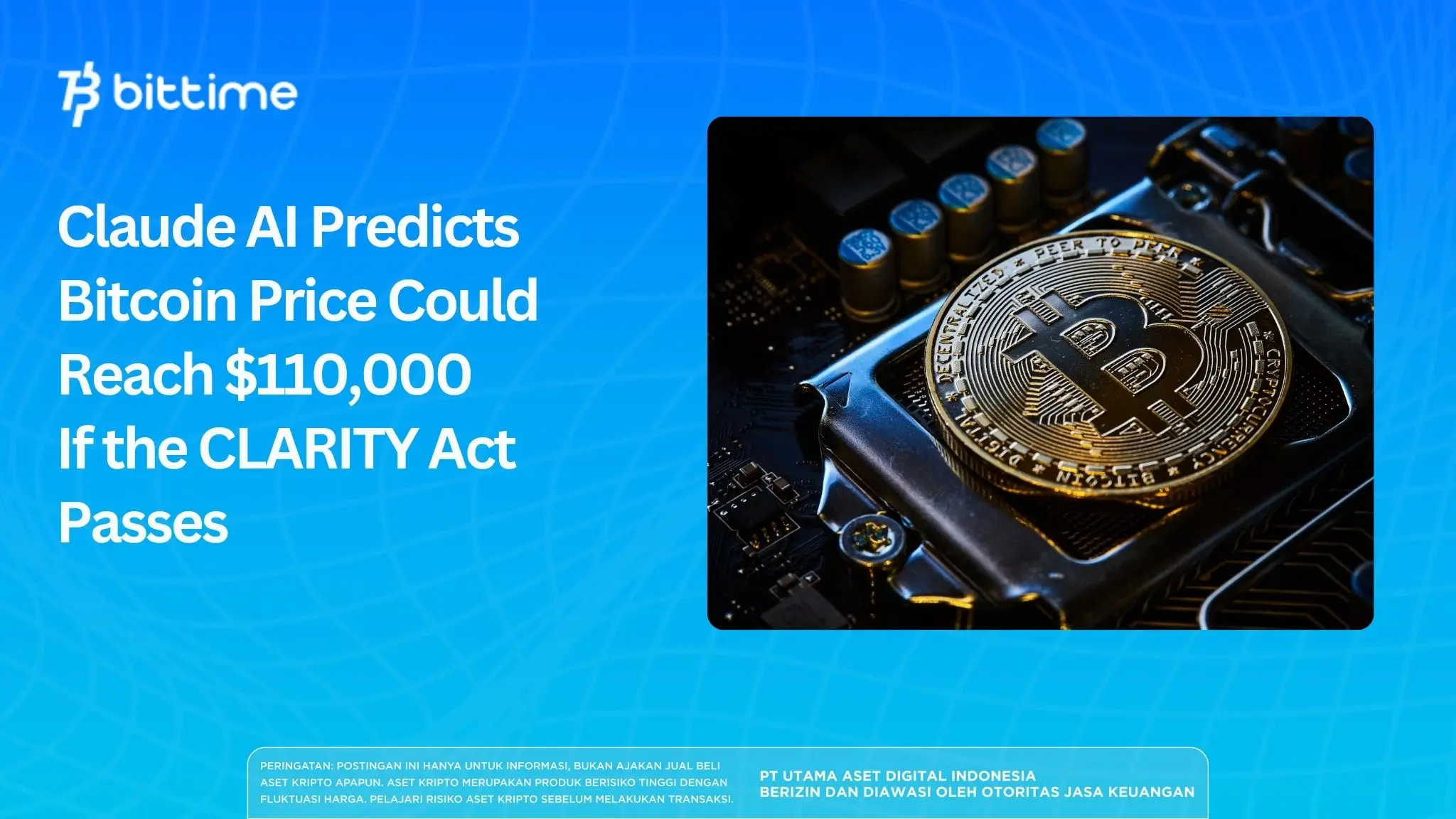 Claude AI Predicts Bitcoin Price Could Reach $110,000 If the CLARITY Act Passes