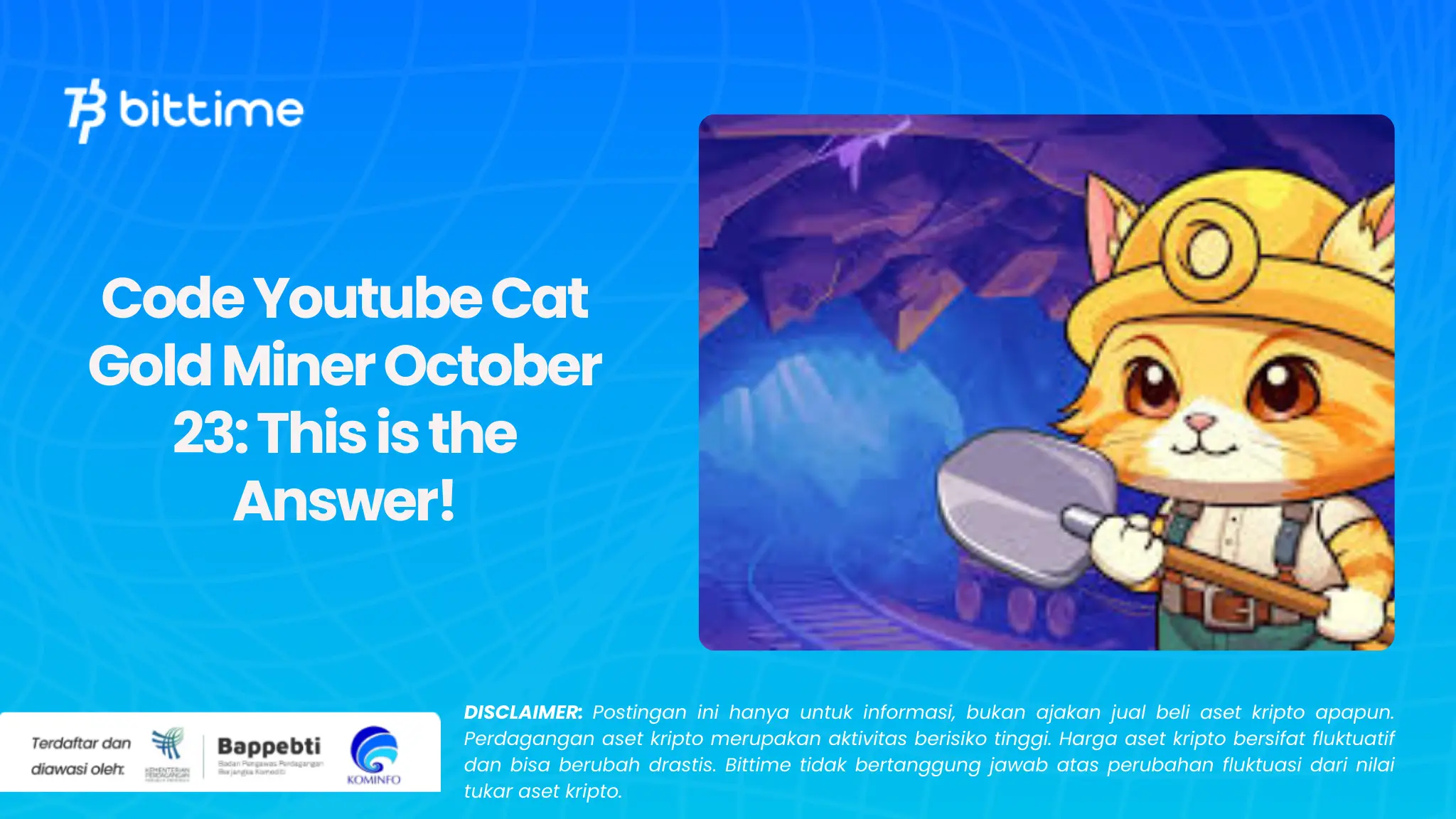 Code Youtube Cat Gold Miner October 23: This is the Answer!