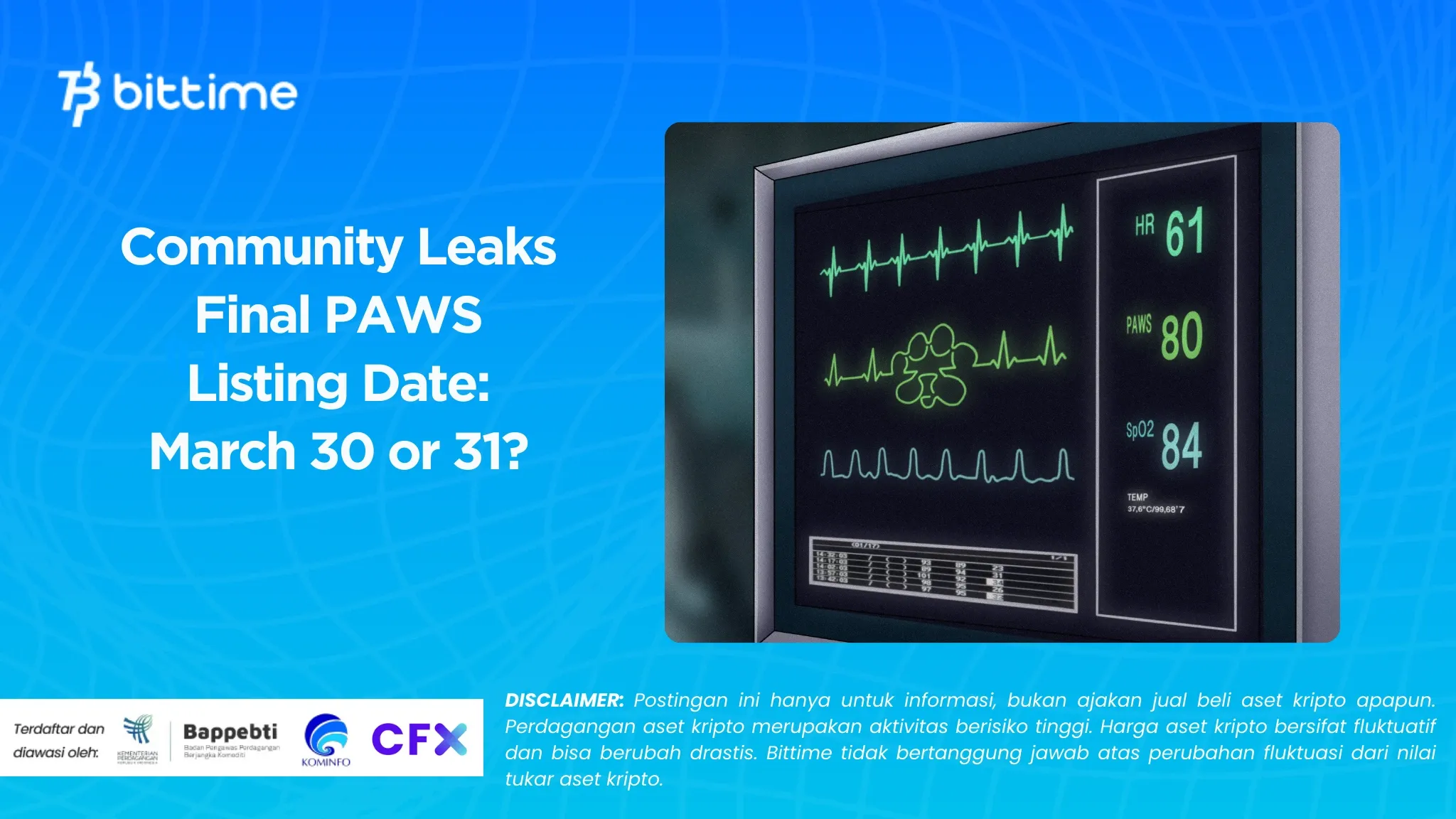 Community Leaks Final PAWS Listing Date: March 30 or 31?