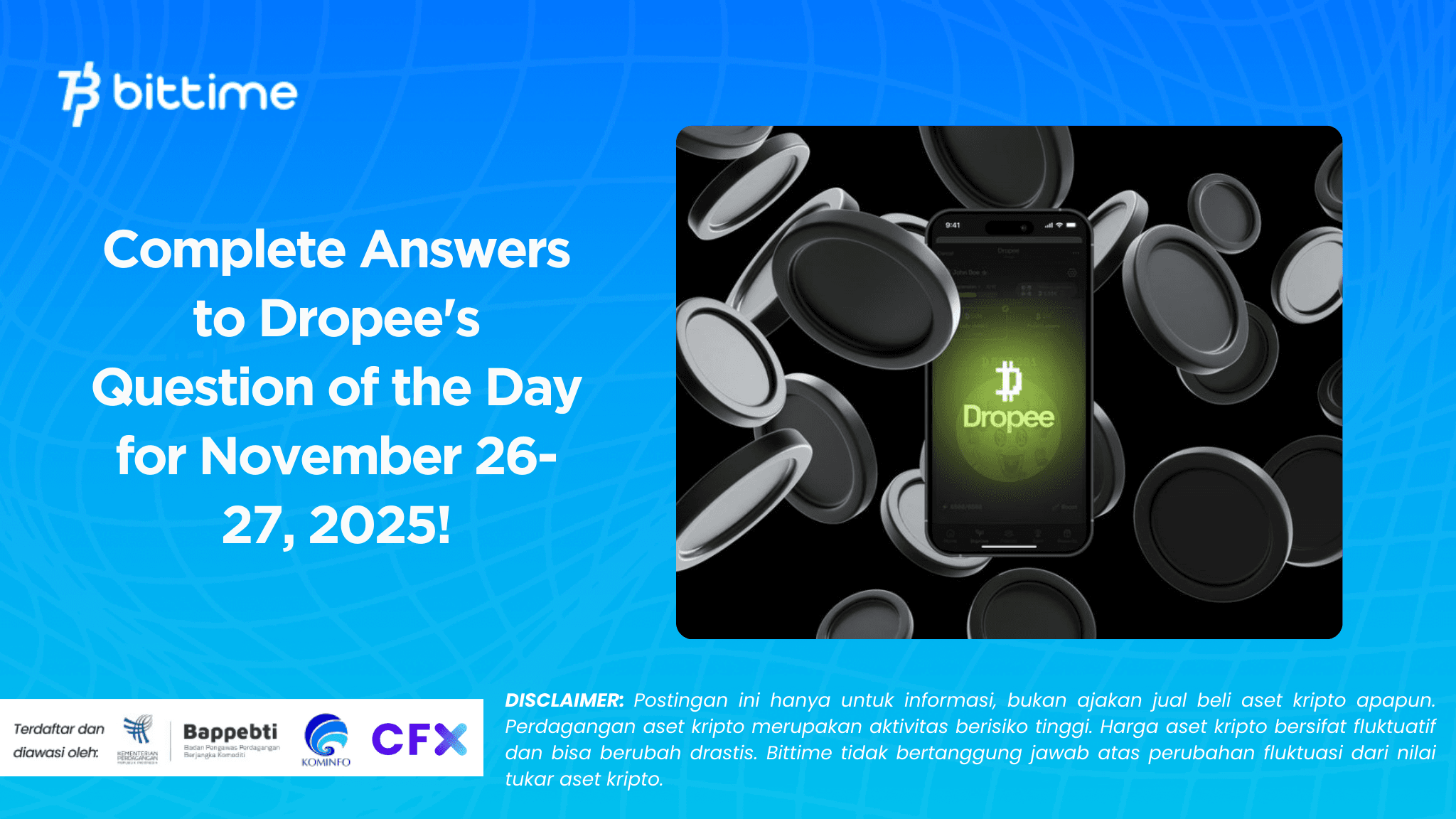 Complete Answers to Dropee's Question of the Day for November 26-27, 2025!