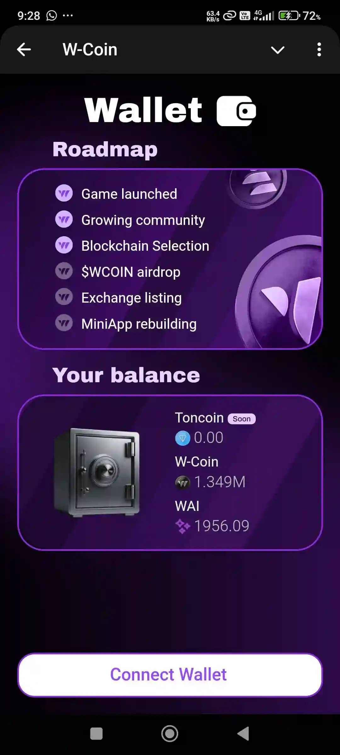 Connect Wallet - Cara Connect Wallet Telegram di Airdrop W-Coin Biar Lolos Kriteria Snapshot.webp