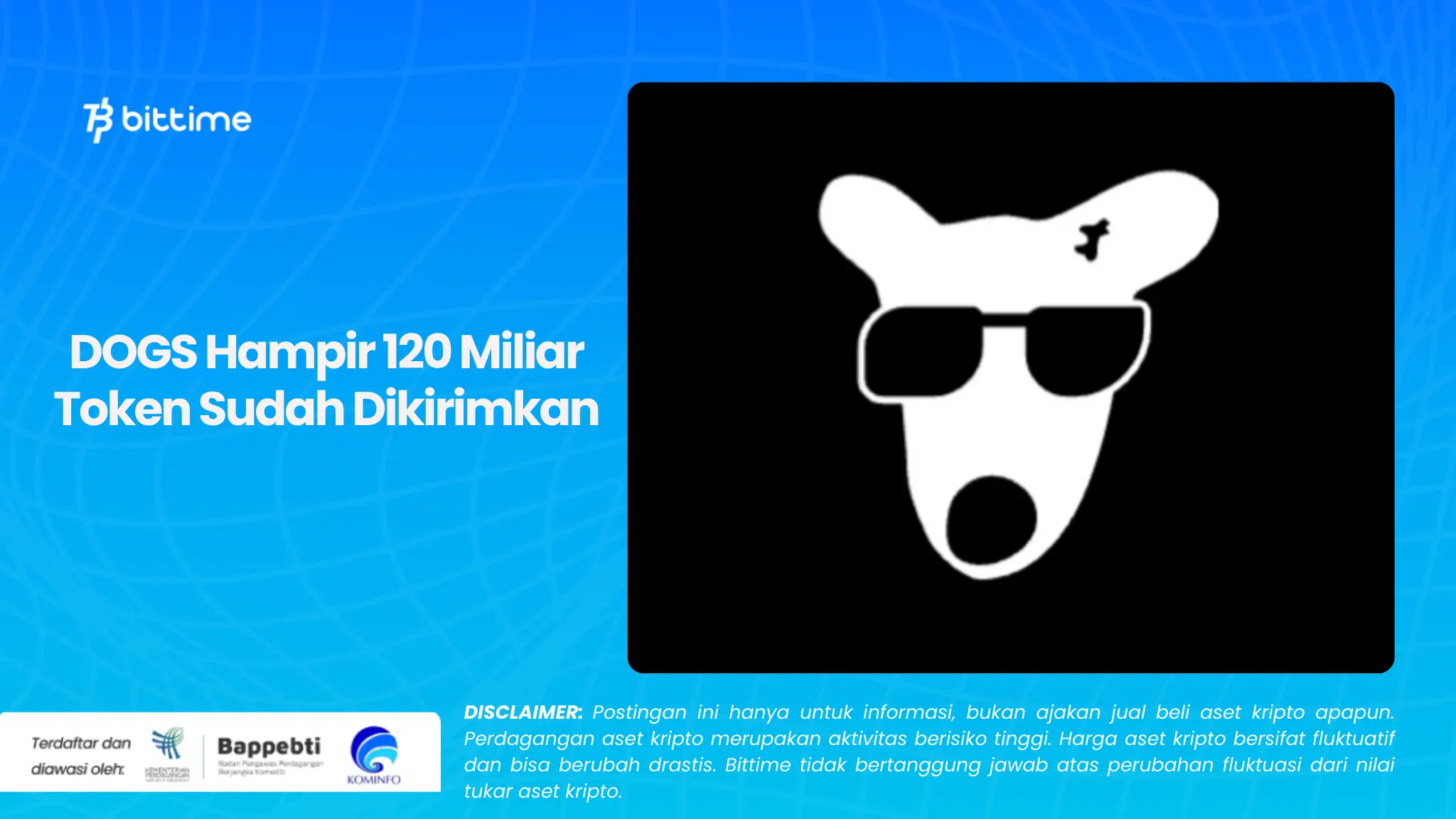 DOGS Hampir 120 Miliar Token Sudah Dikirimkan