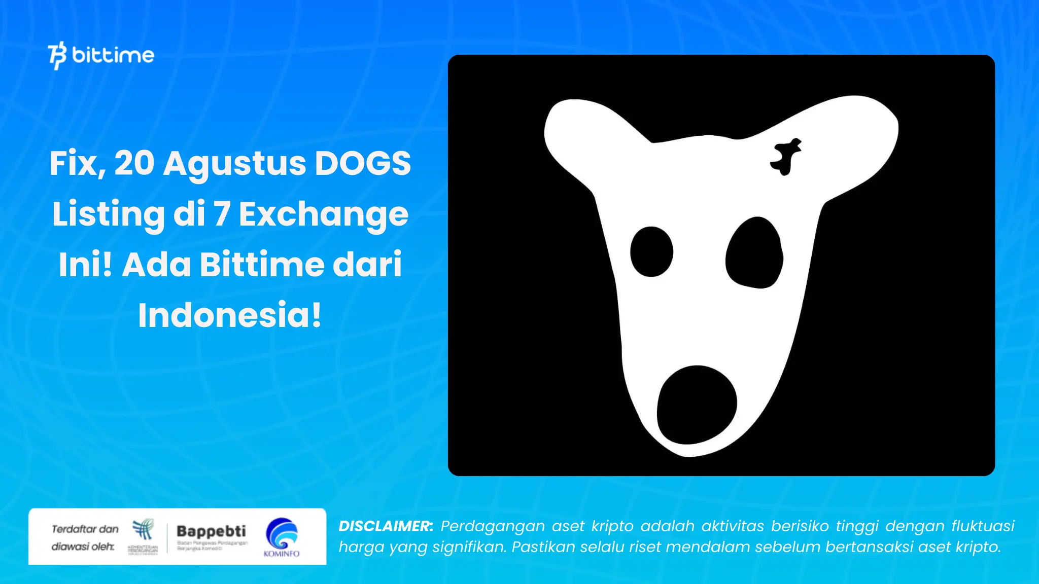 DOGS Listing di 7 Exchange crypto - Bittime