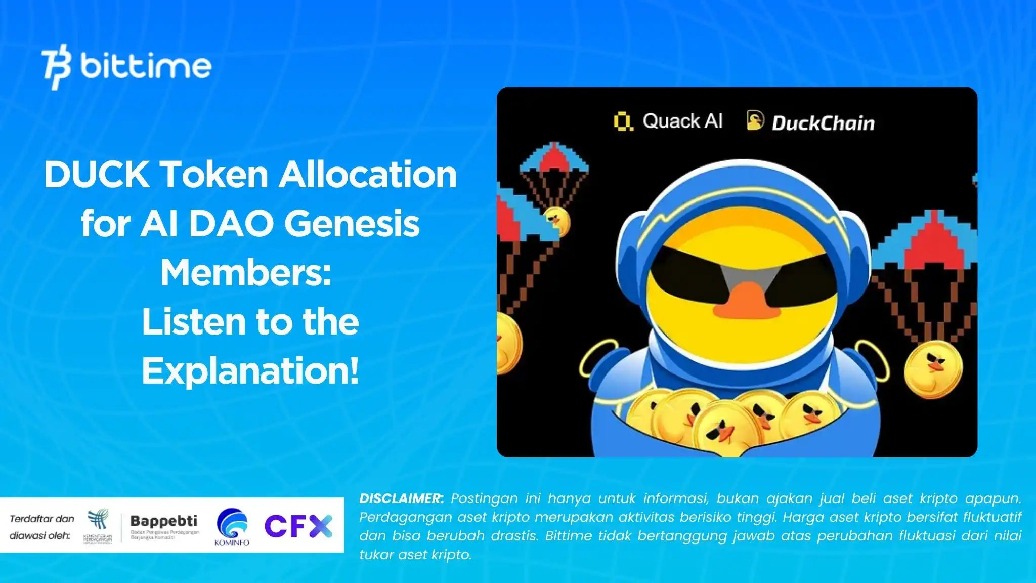 DUCK Token Allocation for AI DAO Genesis Members: Listen to the Explanation!