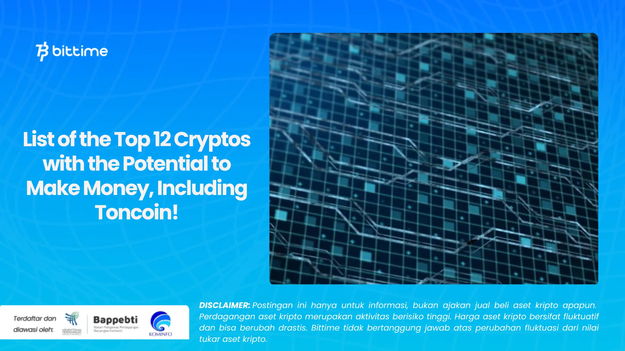 Daftar 12 Kripto Teratas Berpotensi Cuan, Termasuk Toncoin!