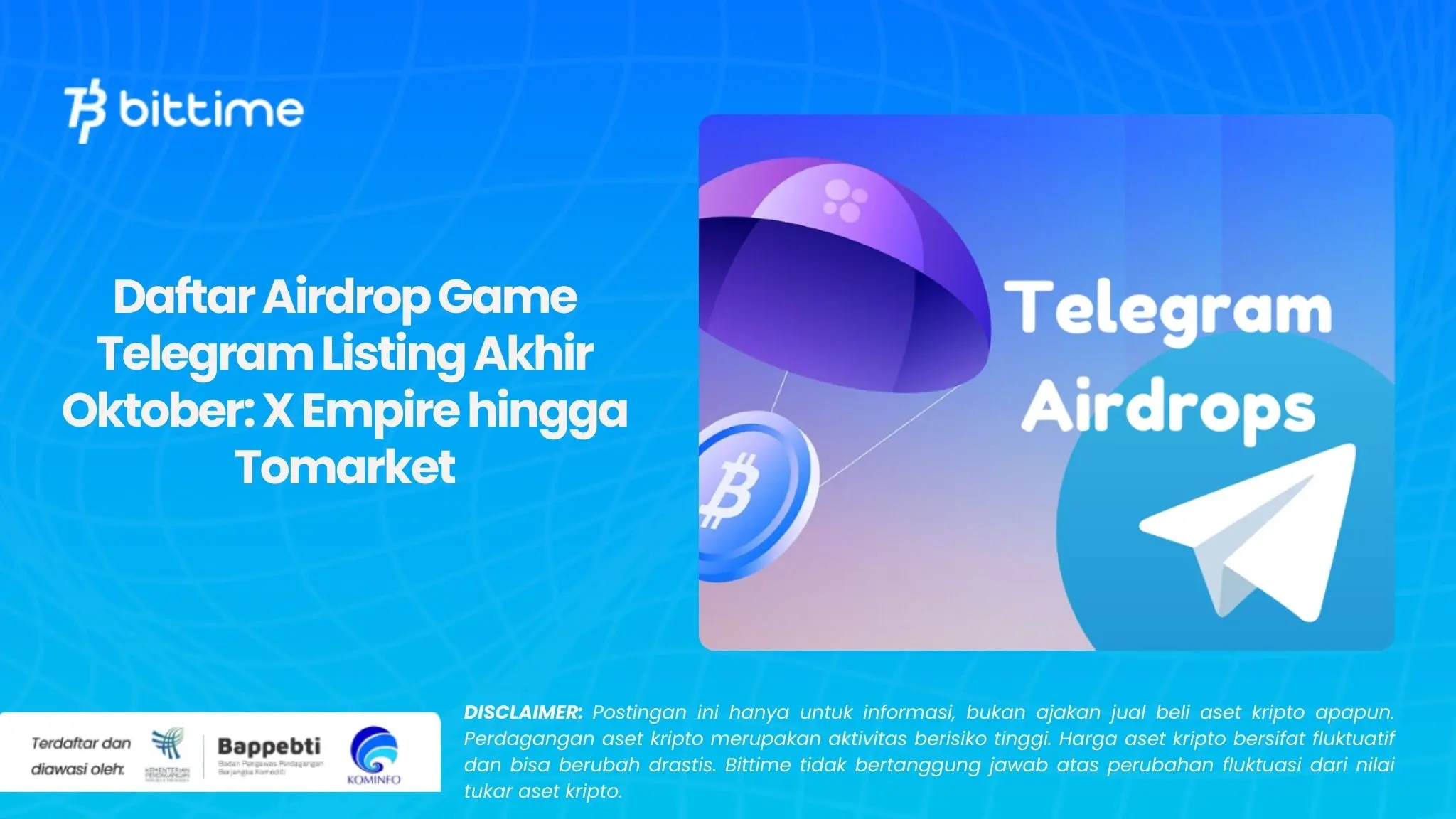 Daftar Airdrop Game Telegram Listing Akhir Oktober: X Empire hingga Tomarket
