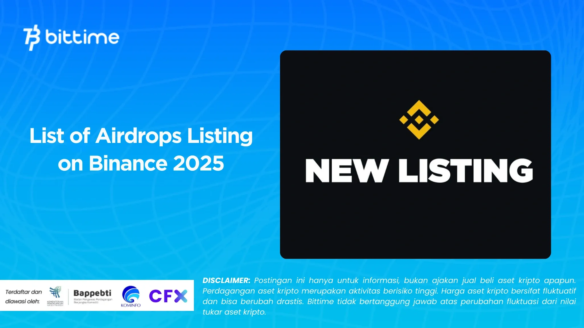 Daftar Airdrop yang Listing di Binance 2025