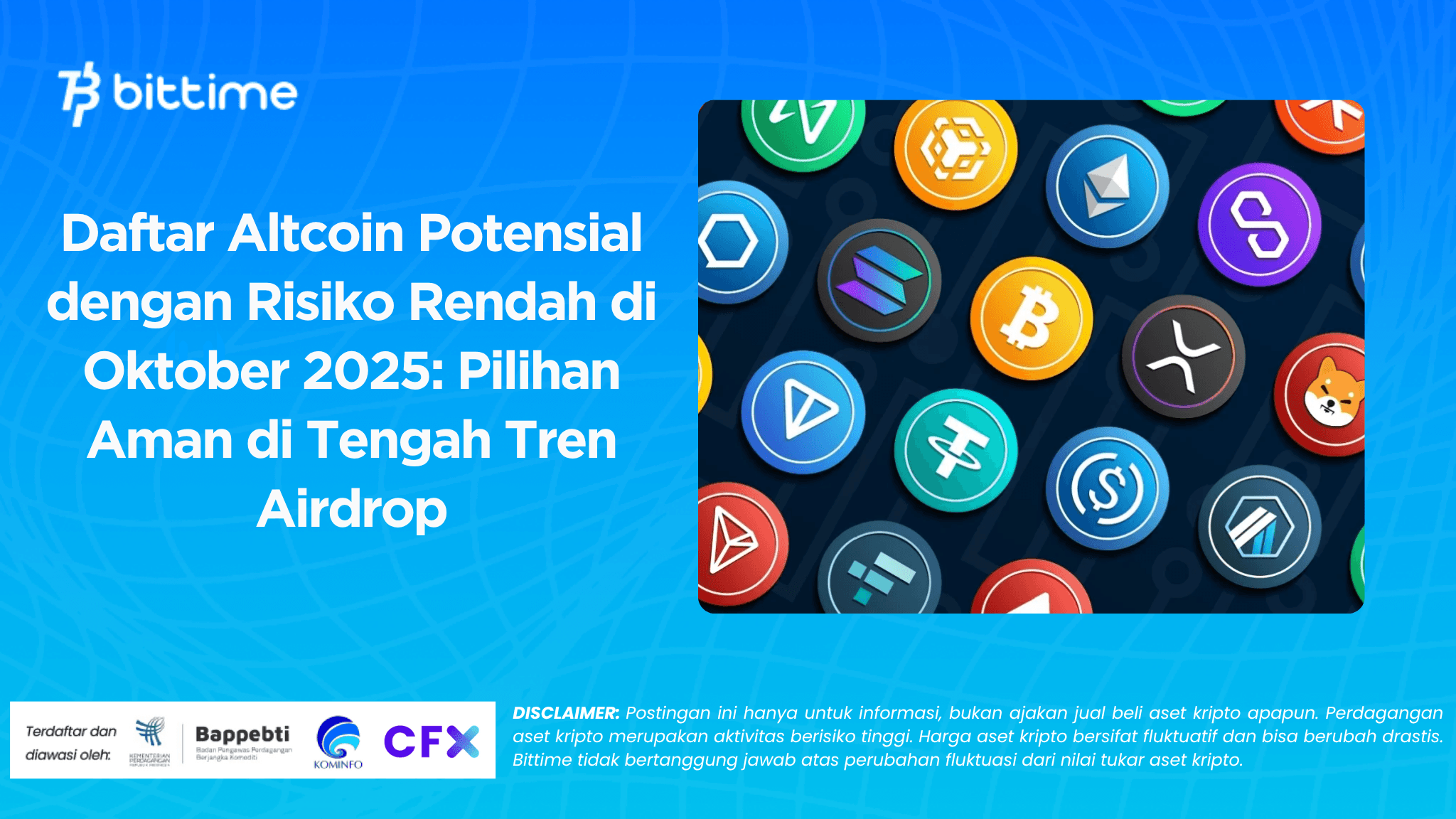 Daftar Altcoin Potensial dengan Risiko Rendah di Oktober 2025: Pilihan Aman di Tengah Tren Airdrop