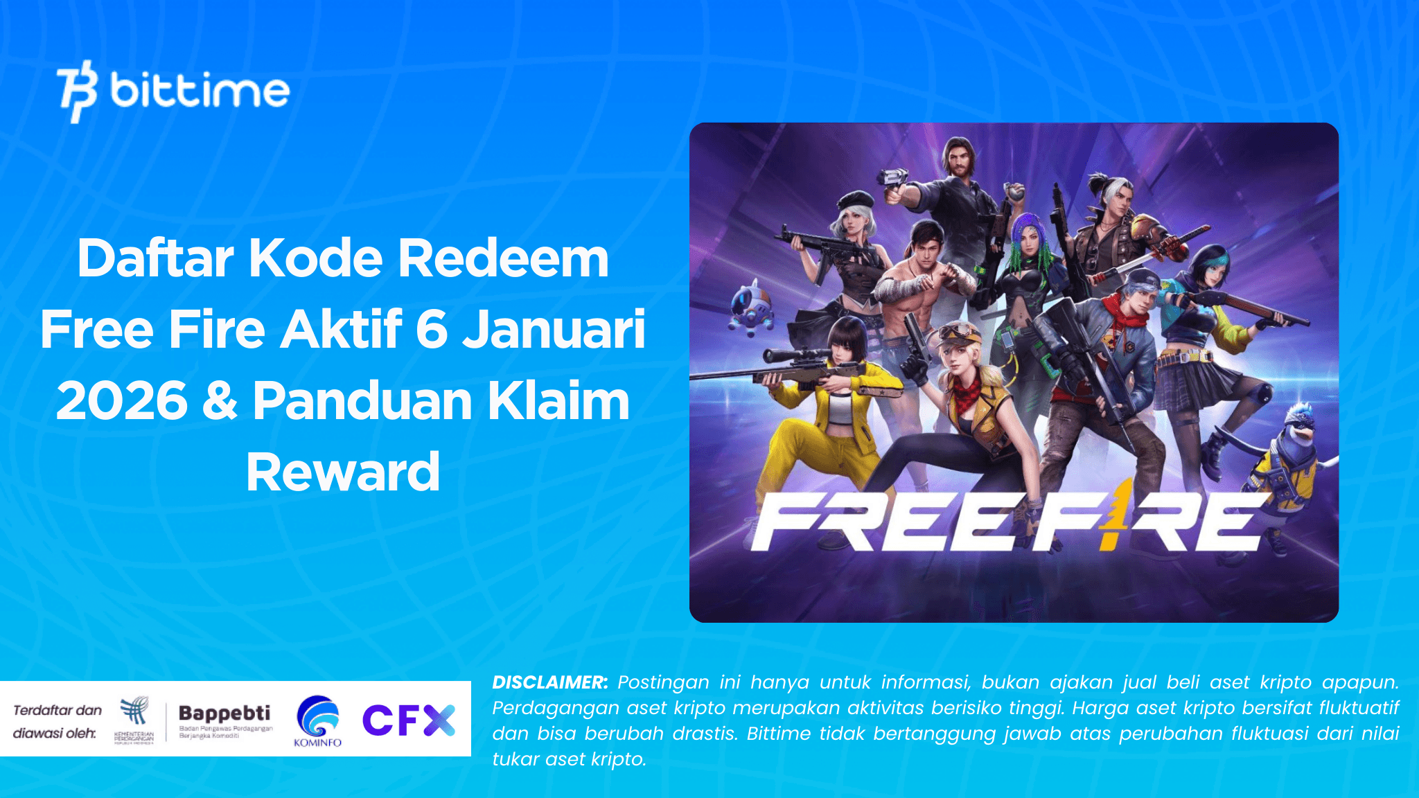 Daftar Kode Redeem Free Fire Aktif 6 Januari 2026